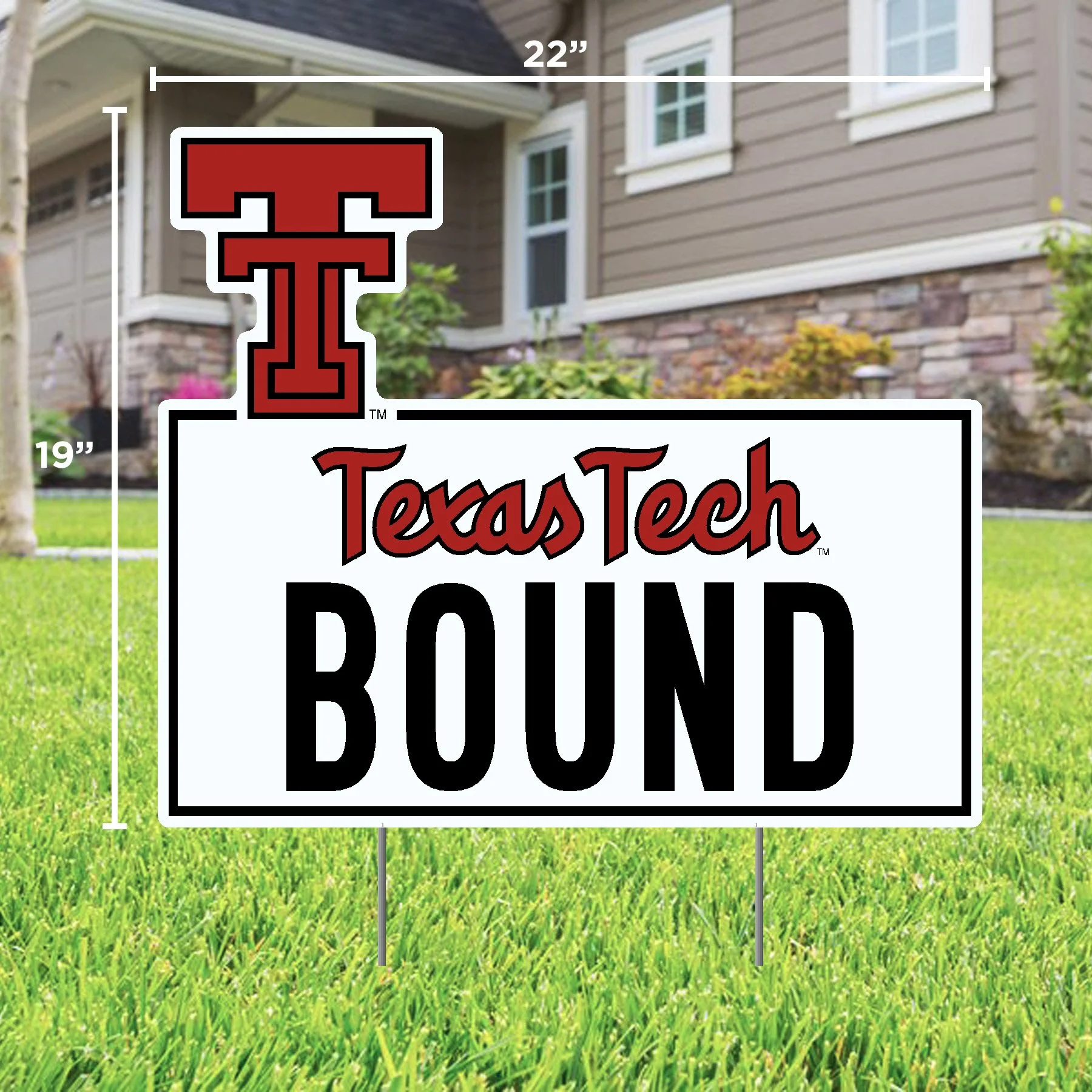Texas Tech University Bound Lawn Sign