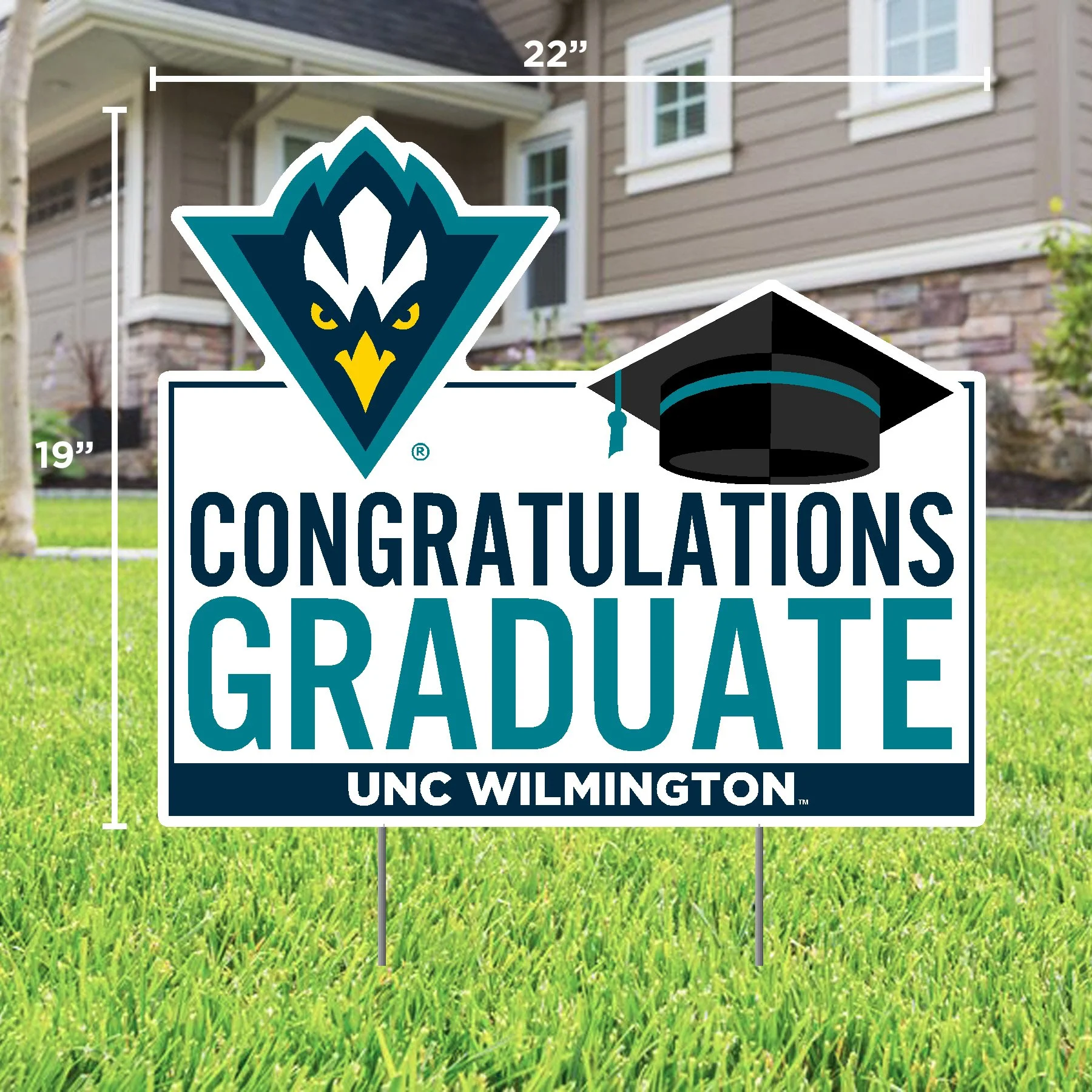 University of North Carolina Wilmington Graduate Lawn Sign
