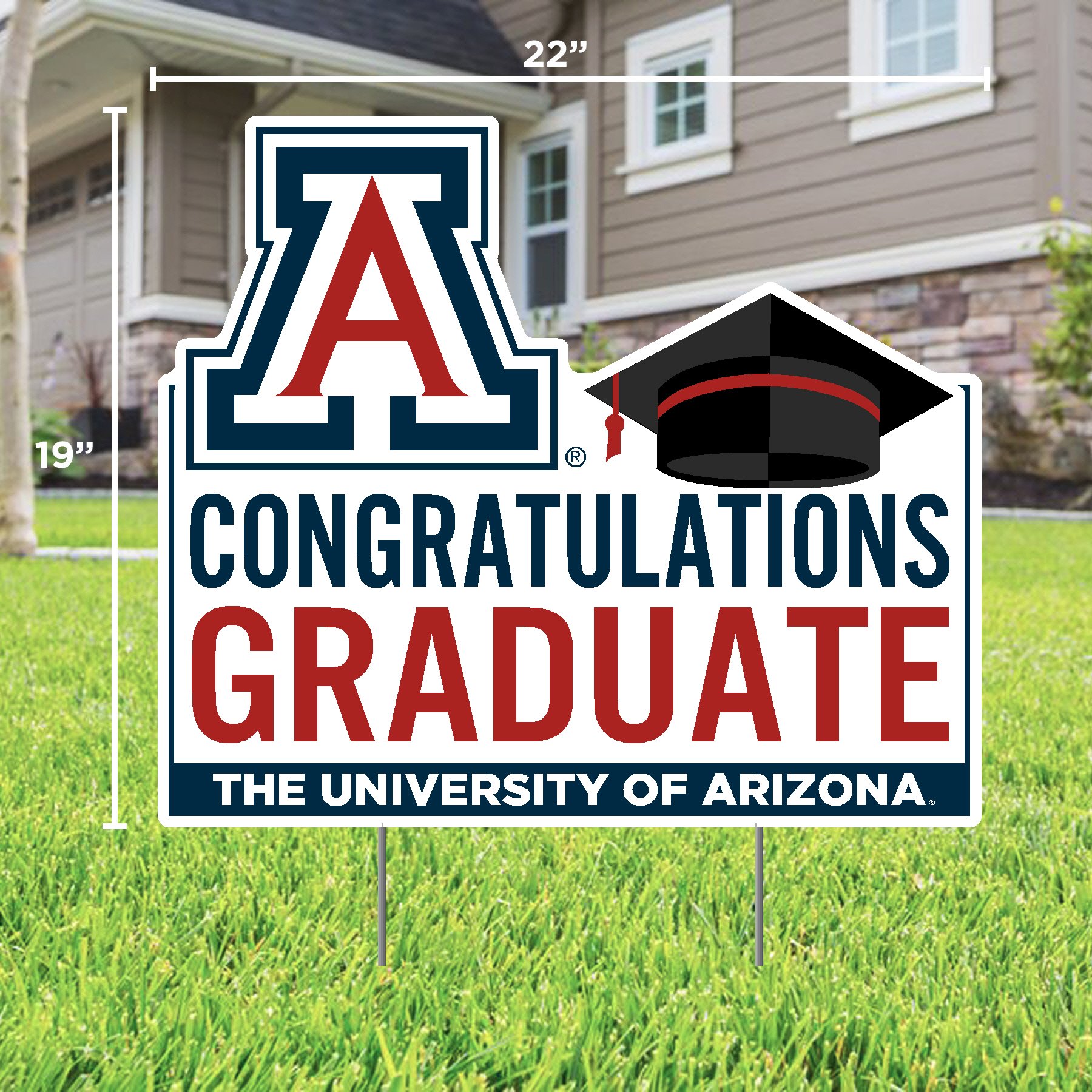 University of Arizona Graduate Lawn Sign