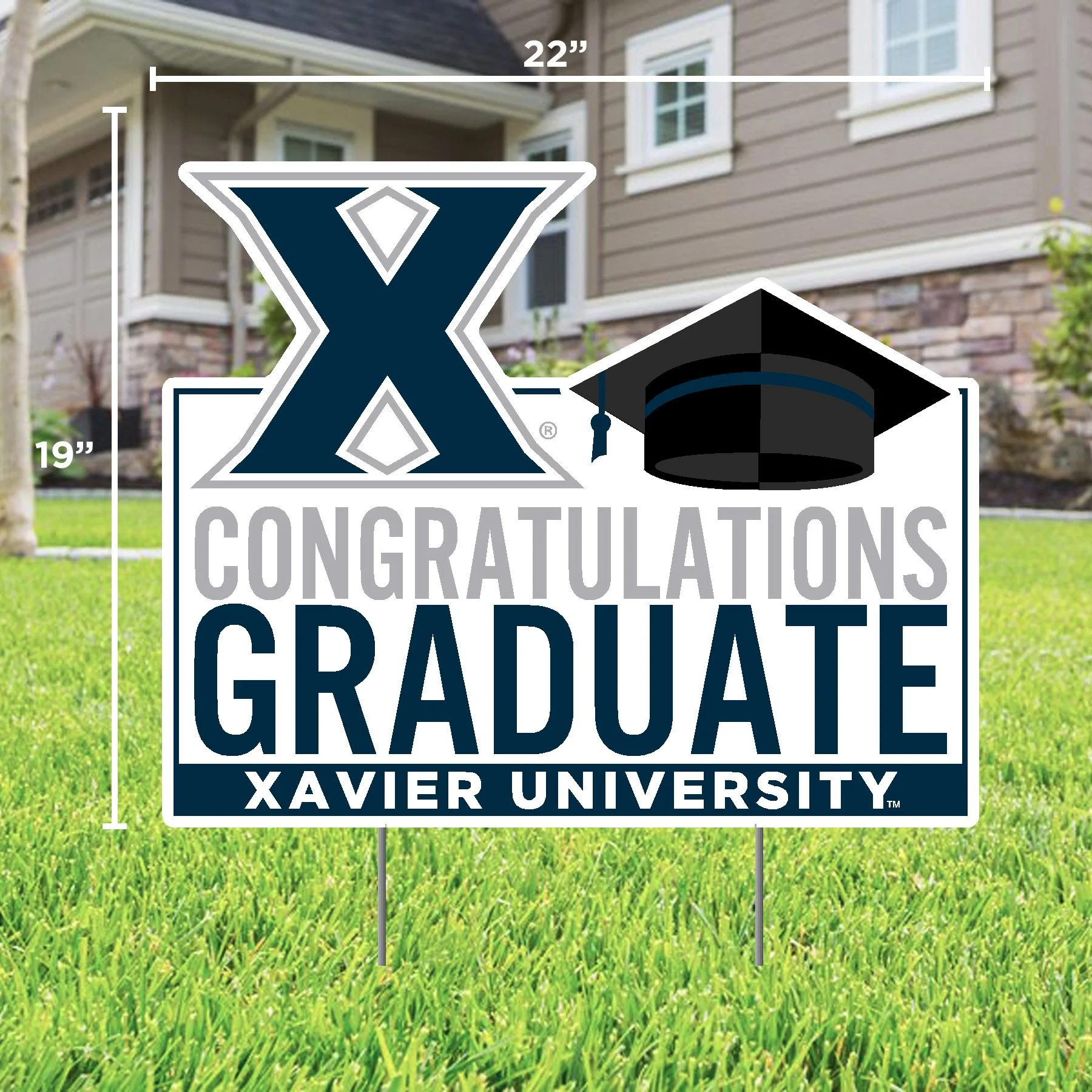 Xavier University Graduate Lawn Sign