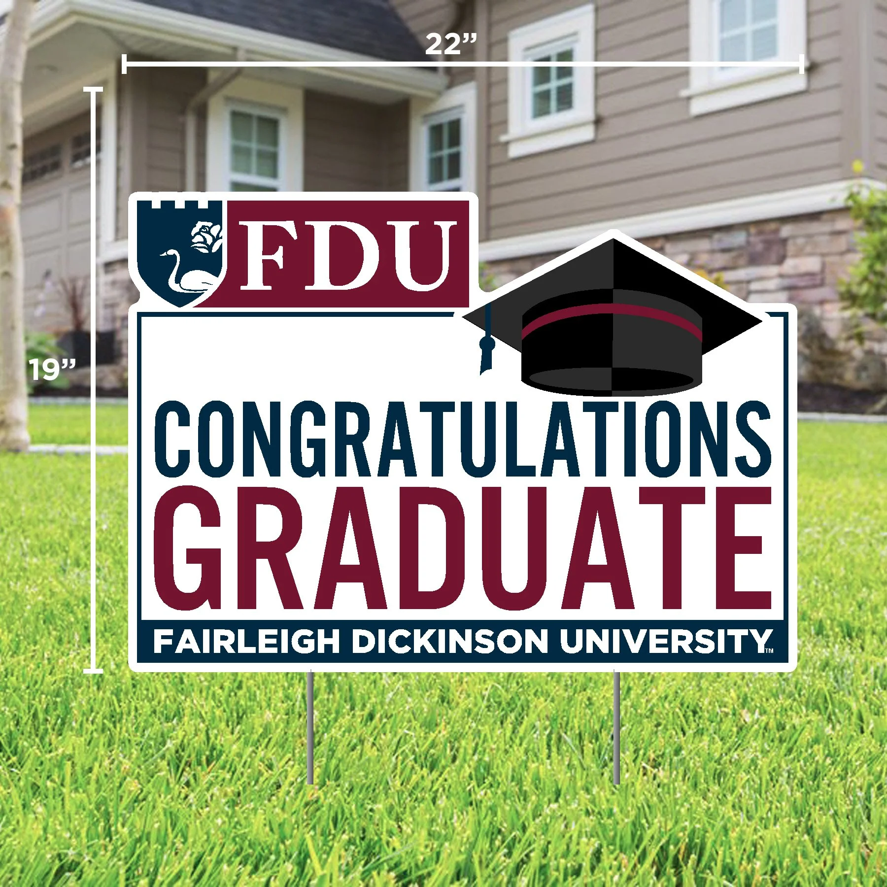 Fairleigh Dickinson University Graduate Lawn Sign