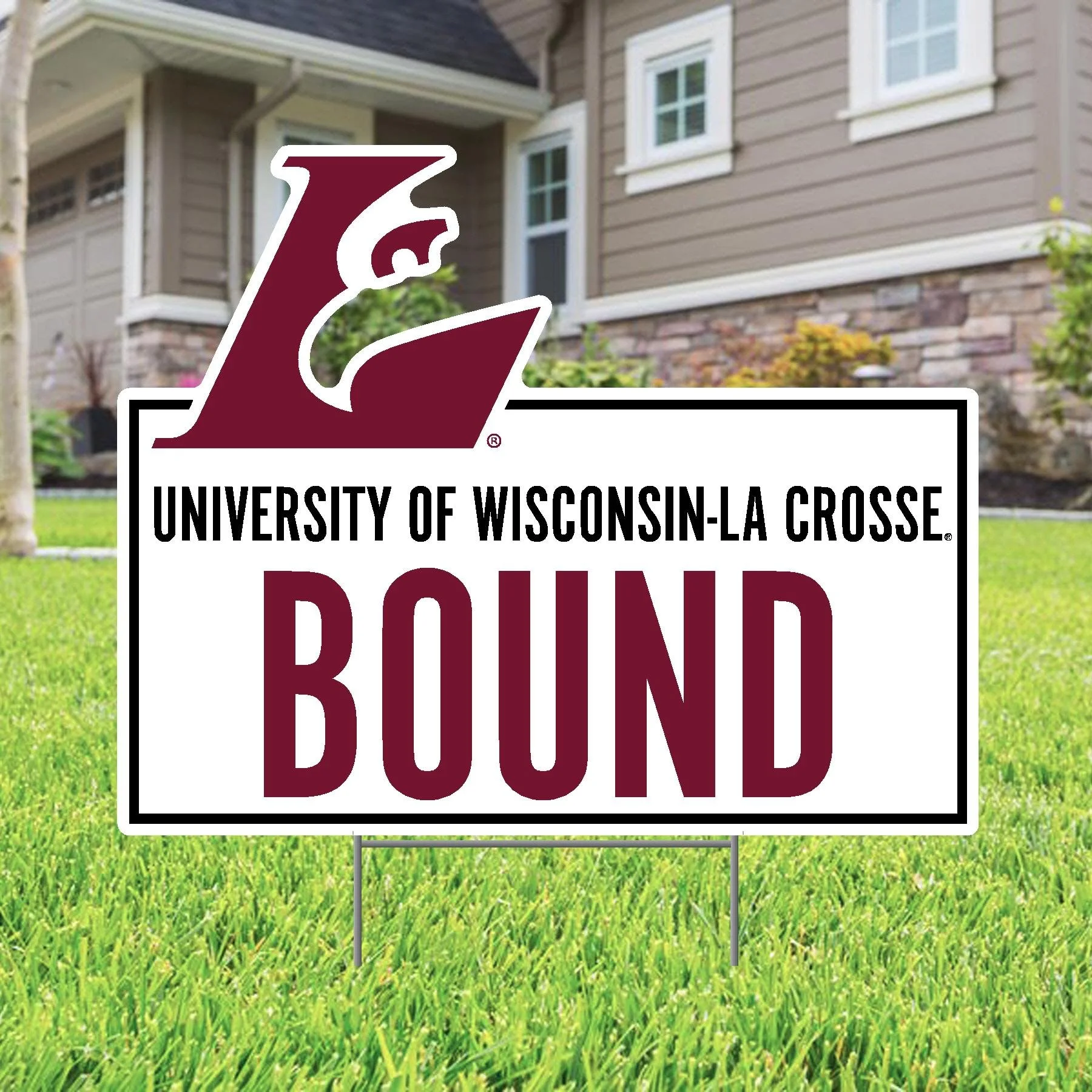 University Of Wisconsin-La Crosse Bound Lawn Sign