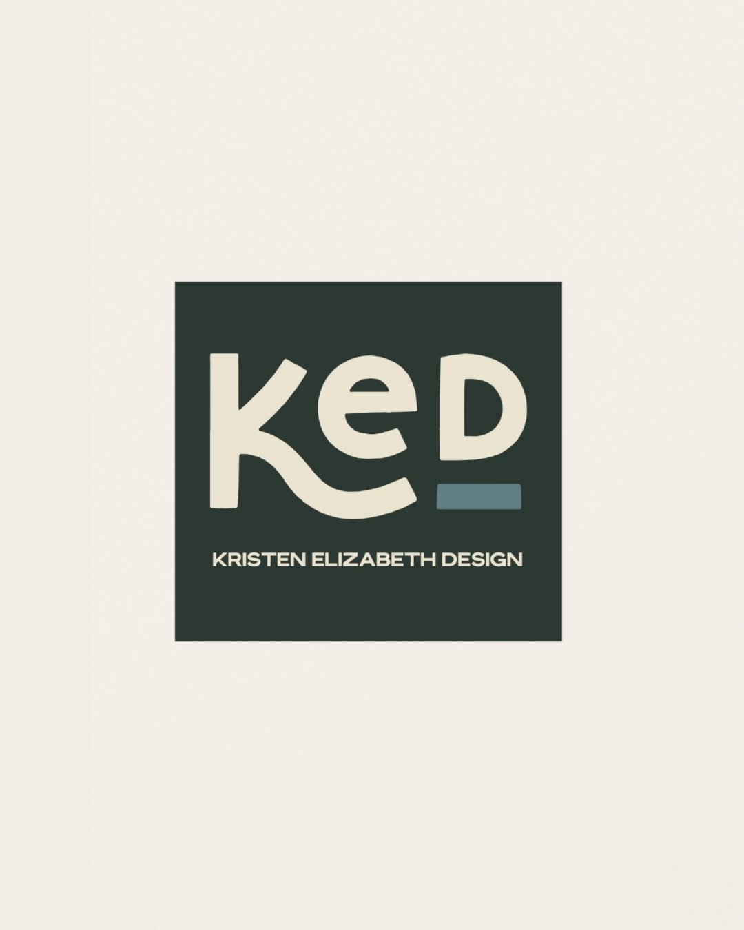 A bold, clever take on @kristenelizabethdesign we left on the drawing-room floor. We think the concept still deserves a moment in the spotlight, no? 

Our branding process includes designing three unique concepts that range in aesthetics, which we fi