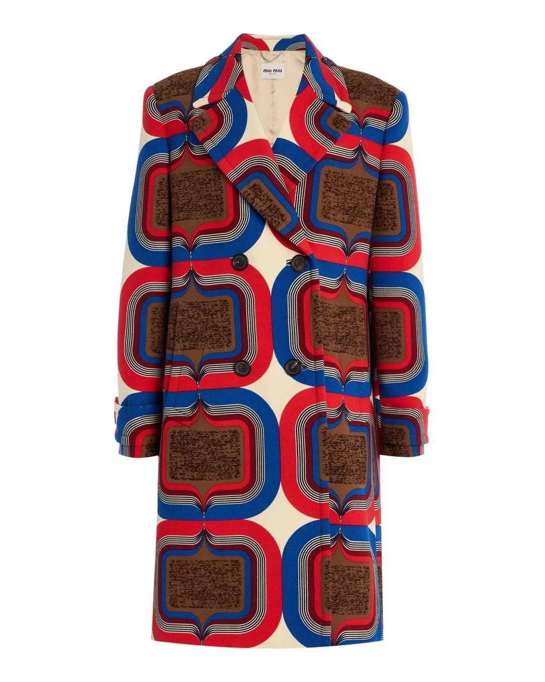 Seven things we saw this week and want badly. Comment MIUMIU to shop. 💅🏽⁠
⁠
1. Vintage Miu Miu coat for a fall statement piece? Yes please. Featuring an archive print from 2005 reinterpreted on wool natt&eacute;, this vintage jacket brings out our 