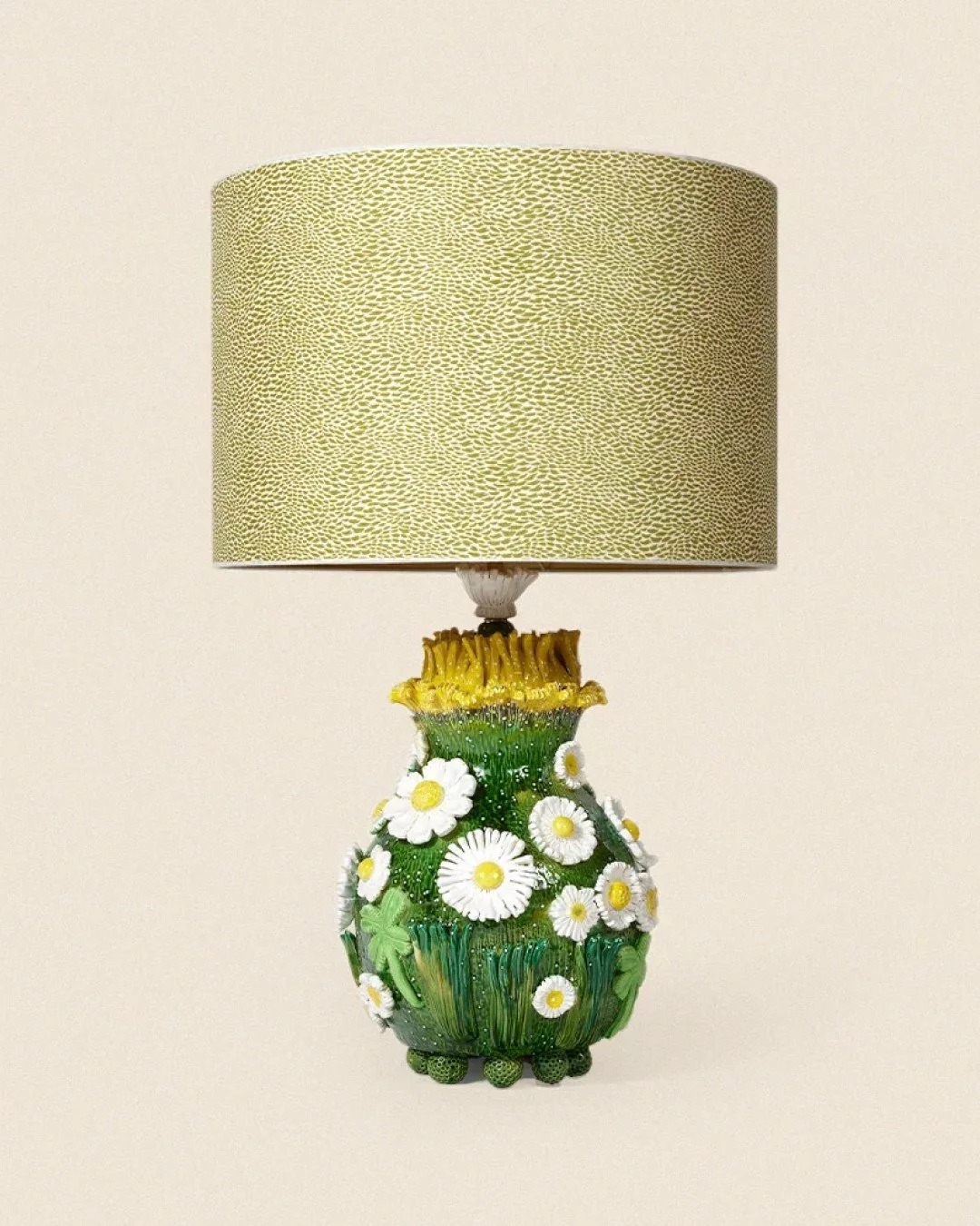 Seven things we saw this week and want badly. Comment LAURA and we'll send you the links to shop. 💅🏽⁠
⁠
1. The Daisy Table Lamp by @lauragonzalezofficiel brings a garden party statement to any space, featuring hand-painted enameled ceramic flowers,