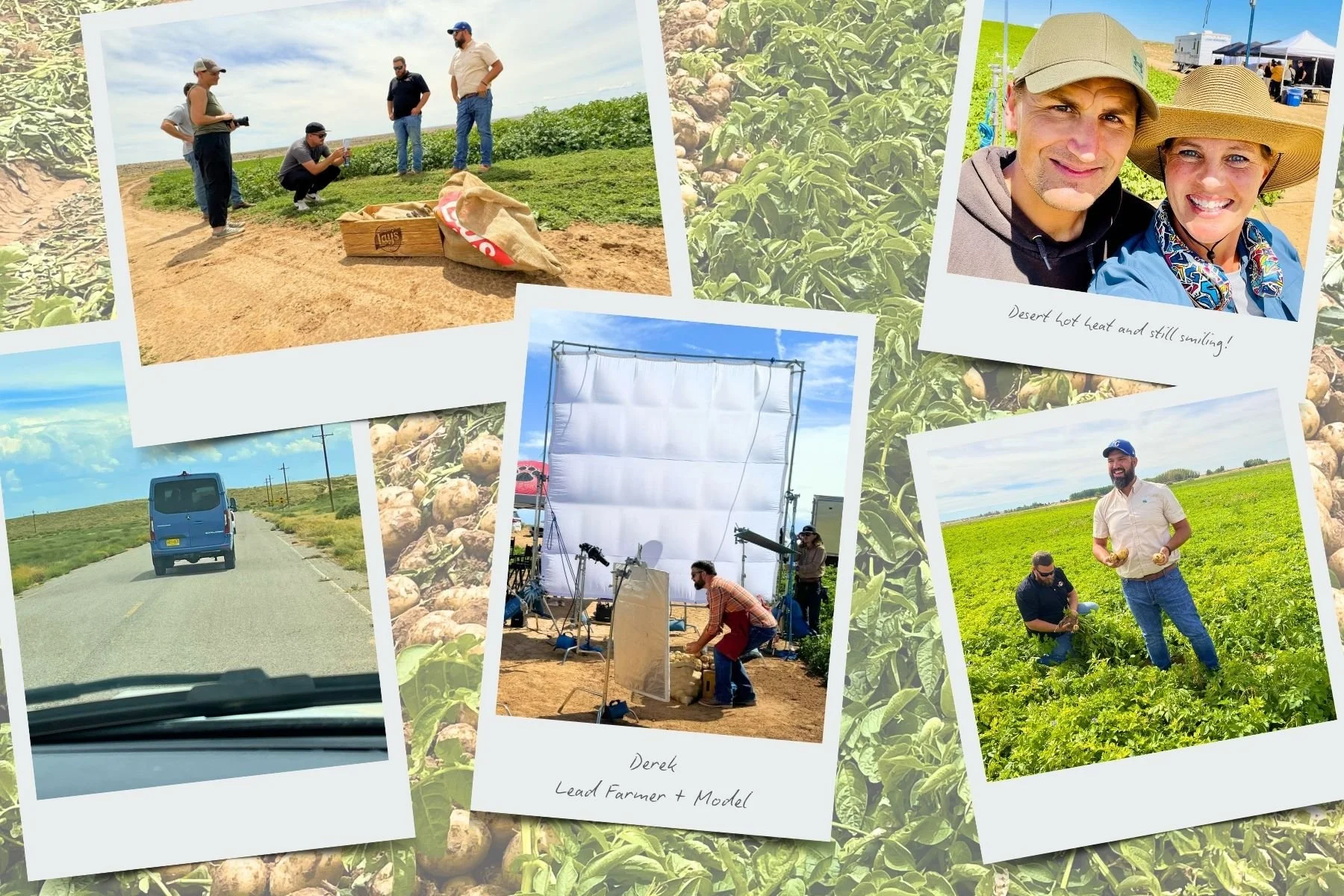 Lay’s Rooted in Real behind-the-scenes collage