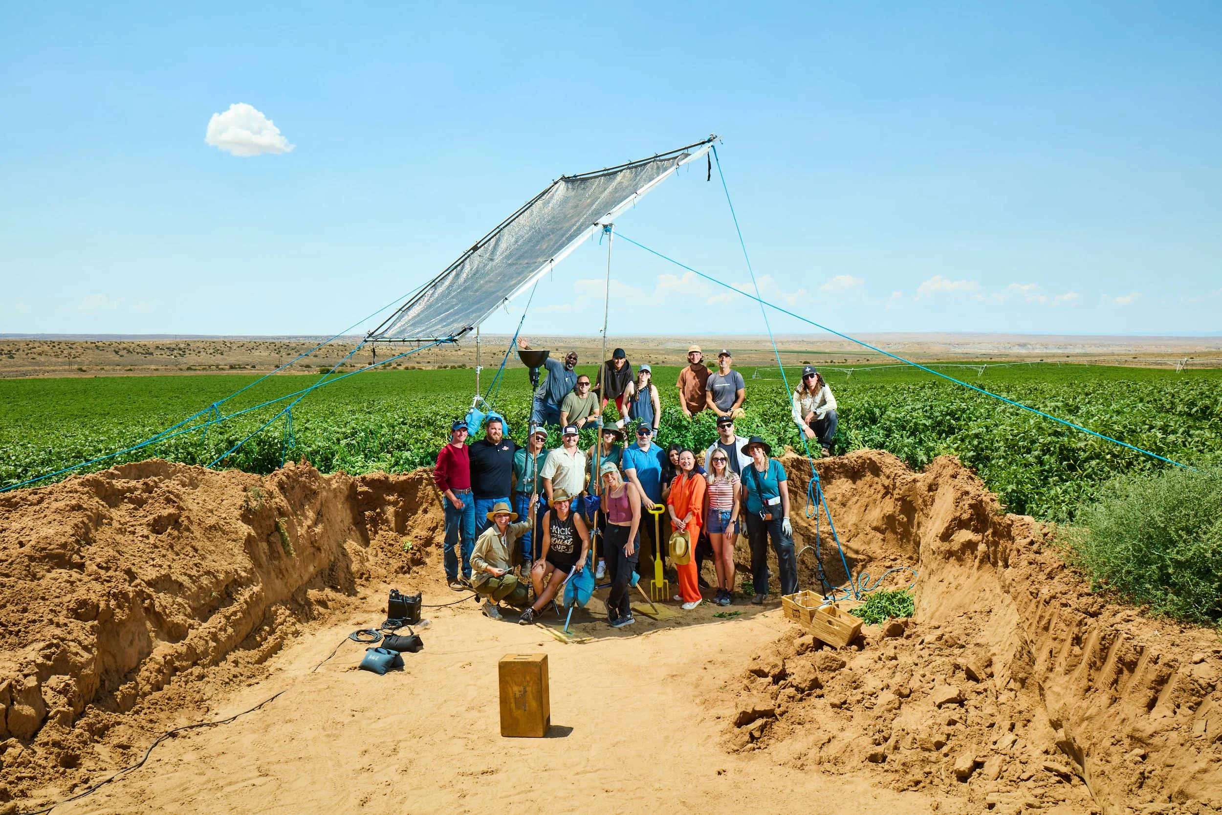 Lay’s Rooted in Real crew together in the New Mexico potato field