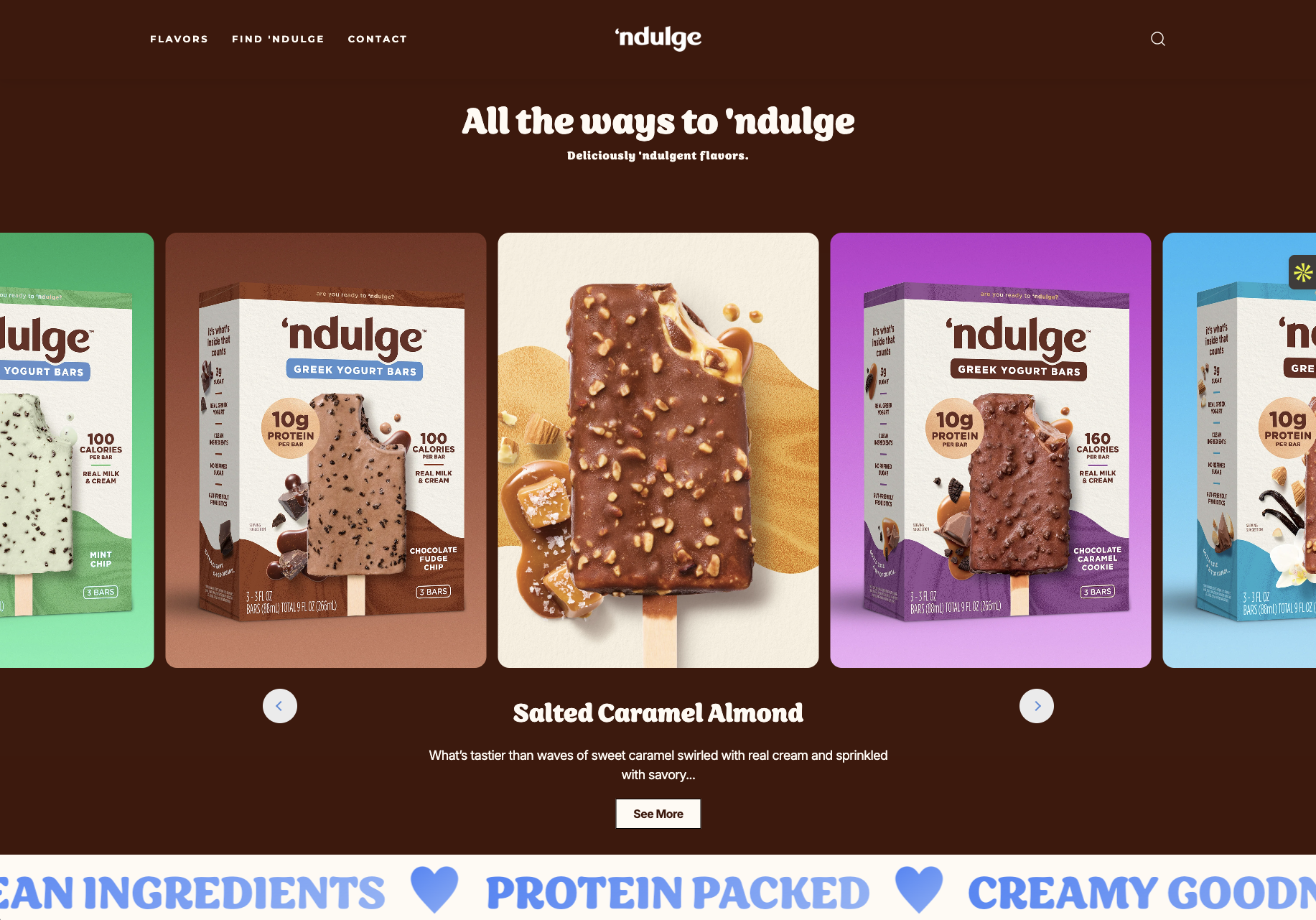 Food photography created to support Ndulge’s updated packaging system with flexible asset use.