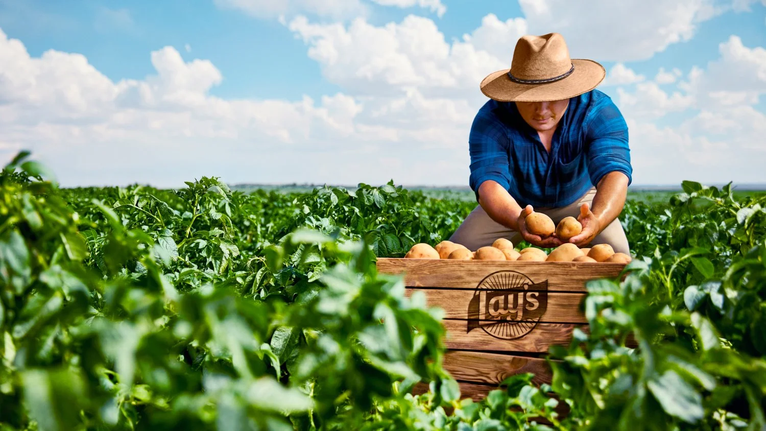 Environmental portrait of a New Mexico potato farmer