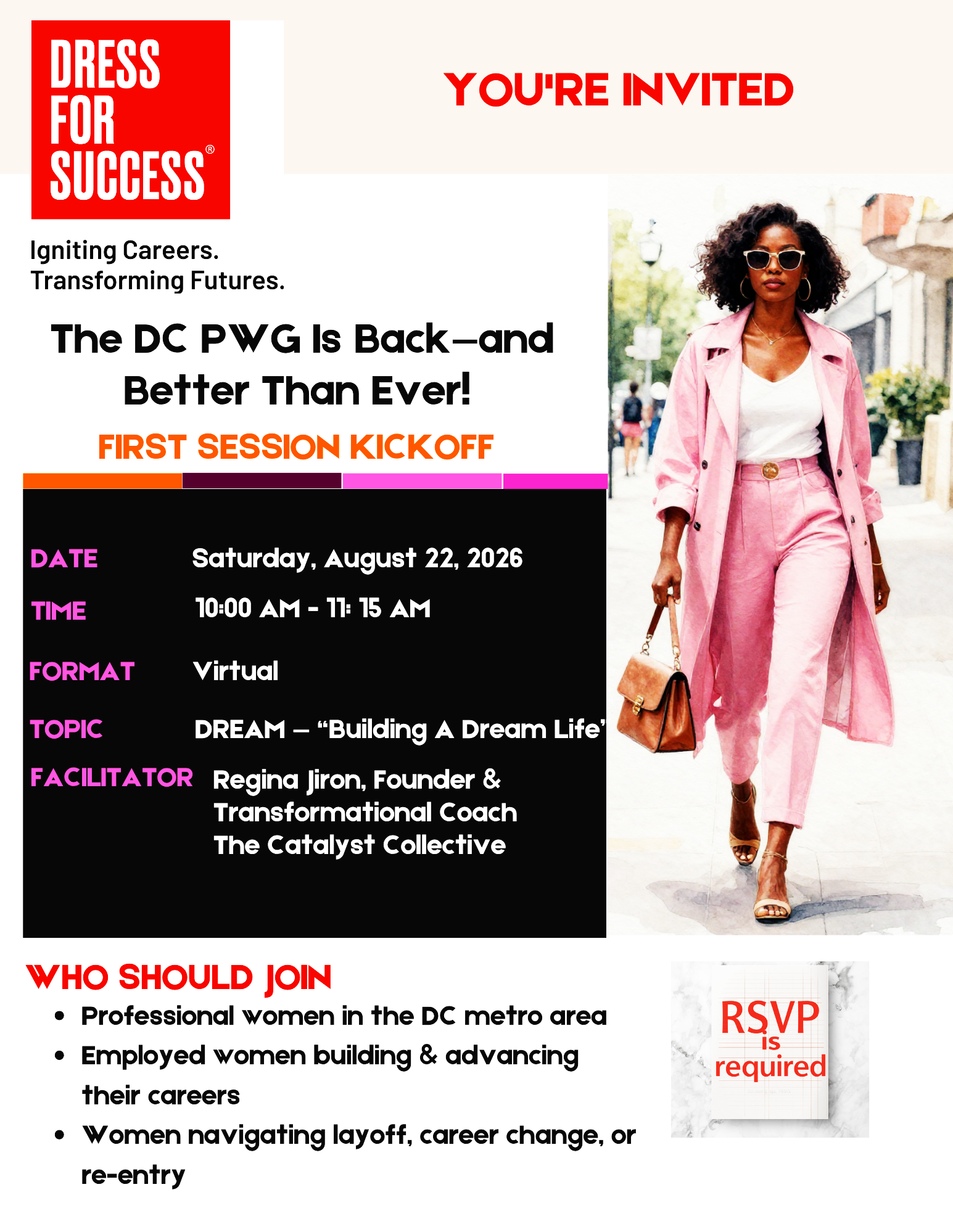 Professional Women's Group (PWG) First Session Kickoff