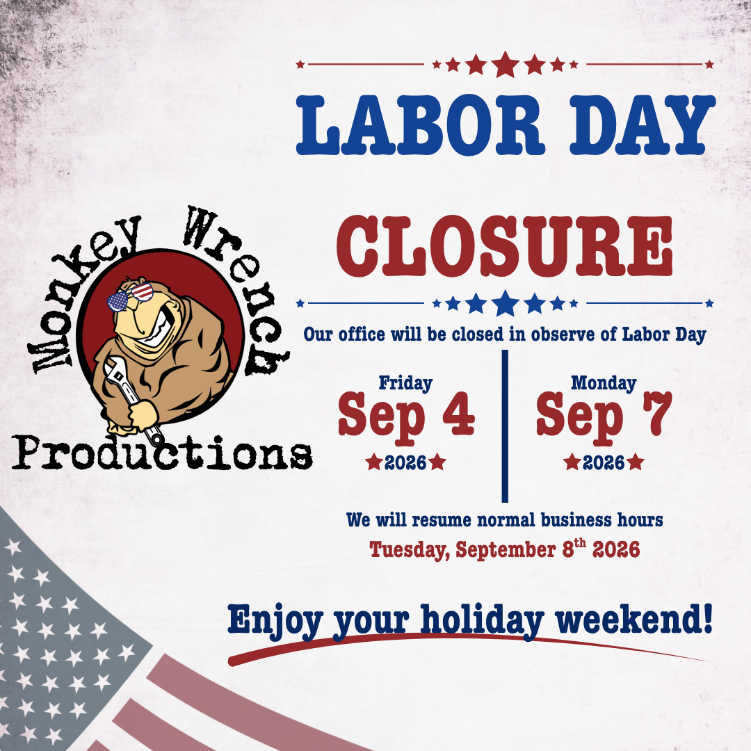 Monkey Wrench Closed for Labor Day
