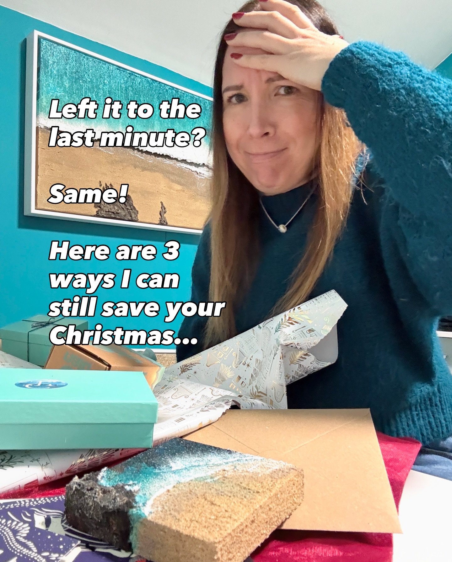 Last-minute panic? Honestly&hellip; same.
 But I&rsquo;ve lined up a few easy, thoughtful options that still arrive in time &mdash; without adding to your stress.

Here&rsquo;s what you can still do before Friday:

1️⃣ Order any painting Large or sma
