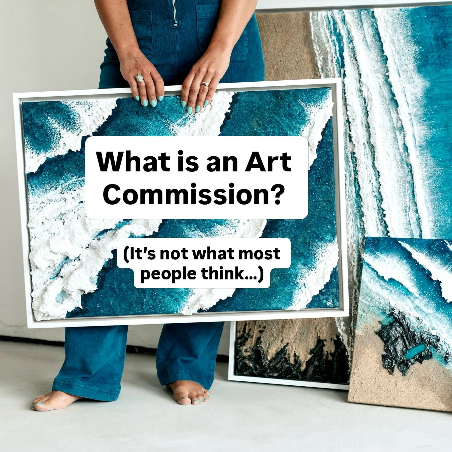 Many of the artworks I create begin with a simple conversation.

Usually about a place.
A coastline someone walks every morning. A beach tied to a family holiday. A horizon from a wedding day.

From there I begin building the piece slowly - layering 