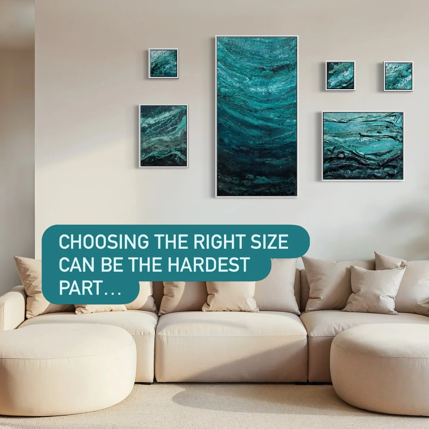 Send me a photo, I&rsquo;ll take care of the rest 👌

One of the biggest hesitations I see isn&rsquo;t whether someone loves a piece&hellip;it&rsquo;s whether it will actually work in their space.

And I completely understand that.

Art is something 