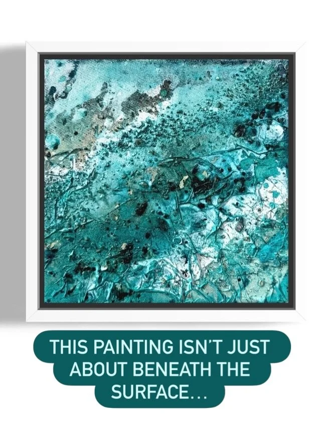 There&rsquo;s something about this piece that always pulls me back to the bigger picture.

Even though it captures a moment beneath the surface&hellip;it feels like looking at the Earth itself.

Because over 70% of our planet is water.
And around 60%