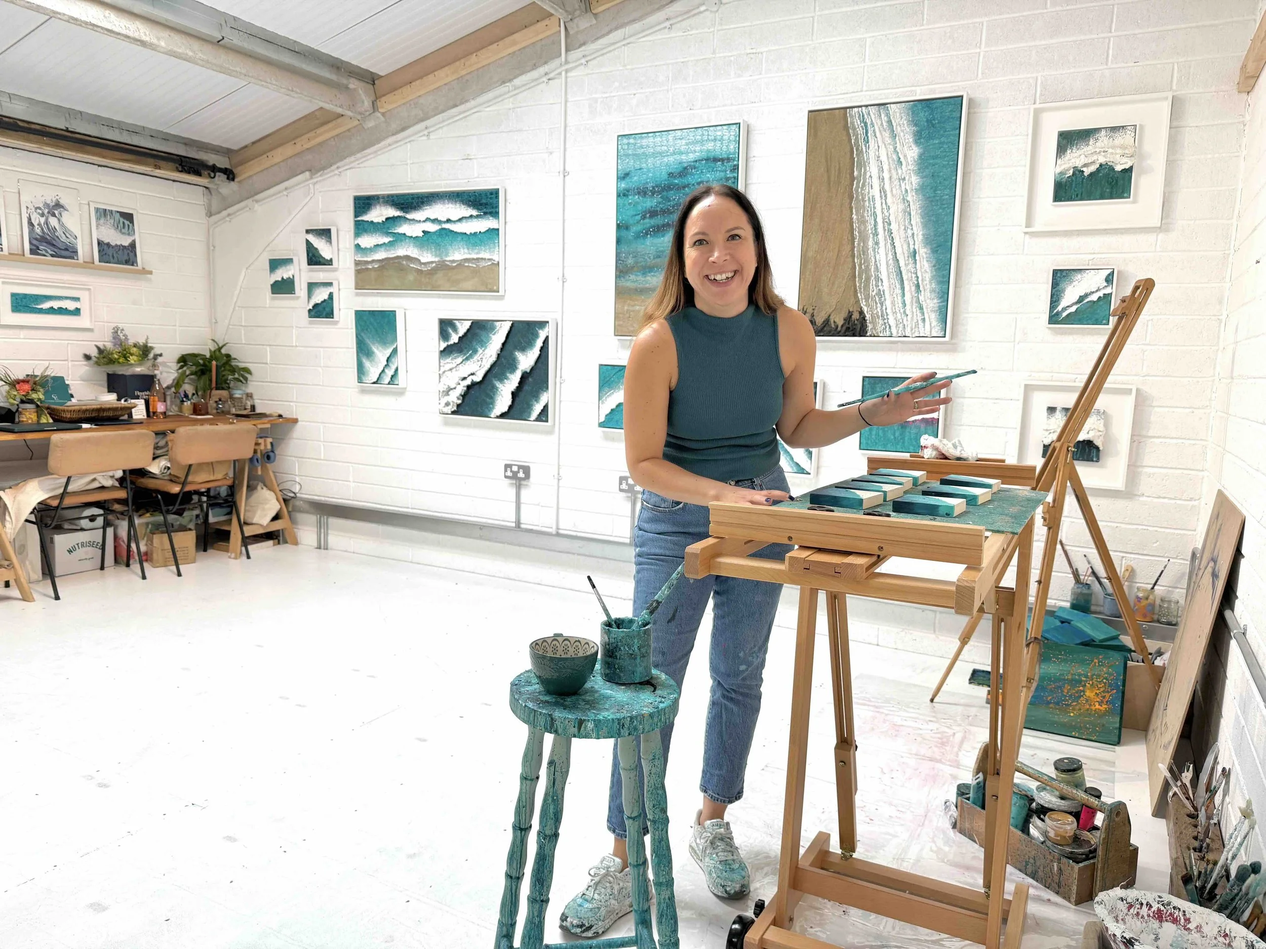 Salt &amp; Canvas - upstairs at Unit 11 Lanteague Studios, Newquay