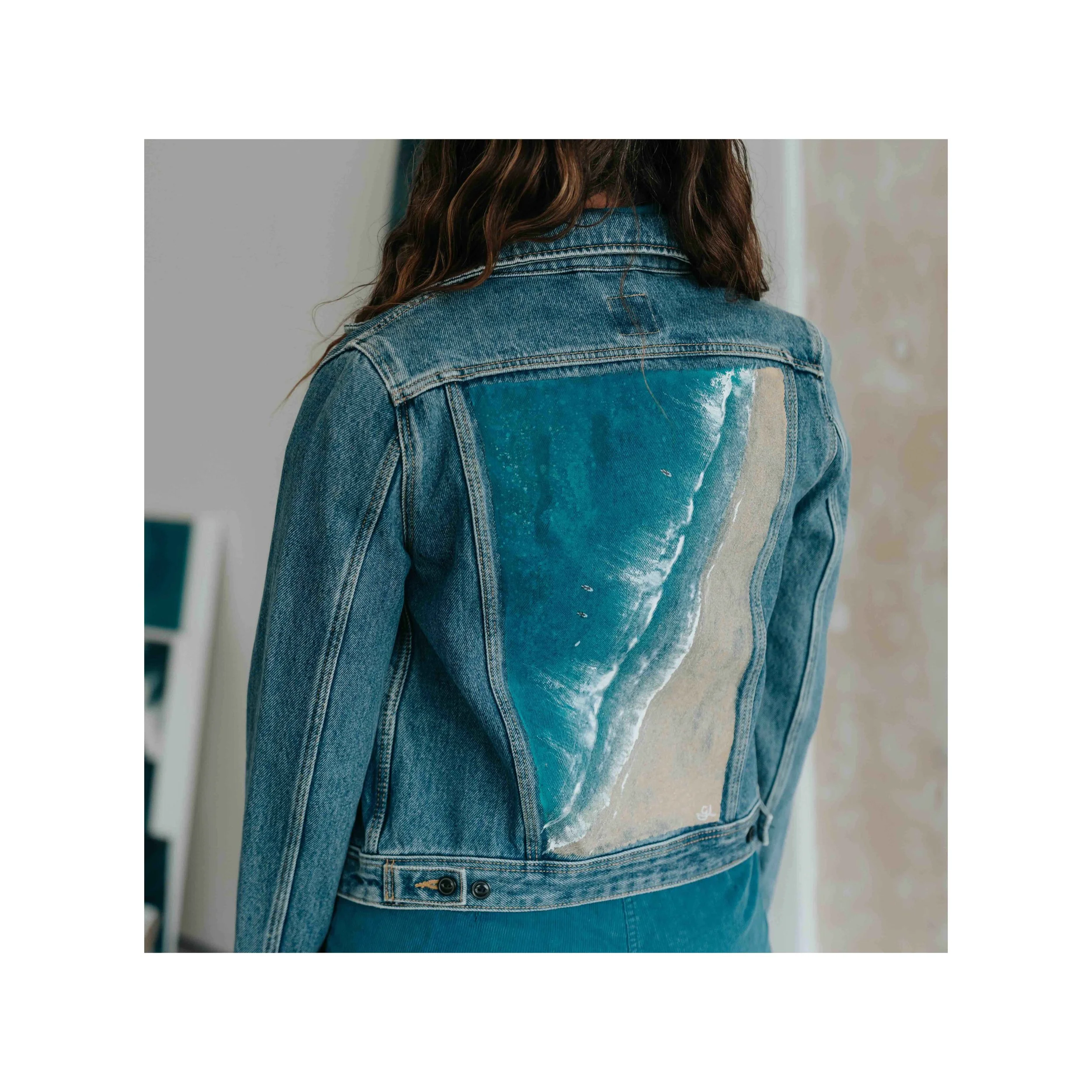 Painted Denim Jacket Commission