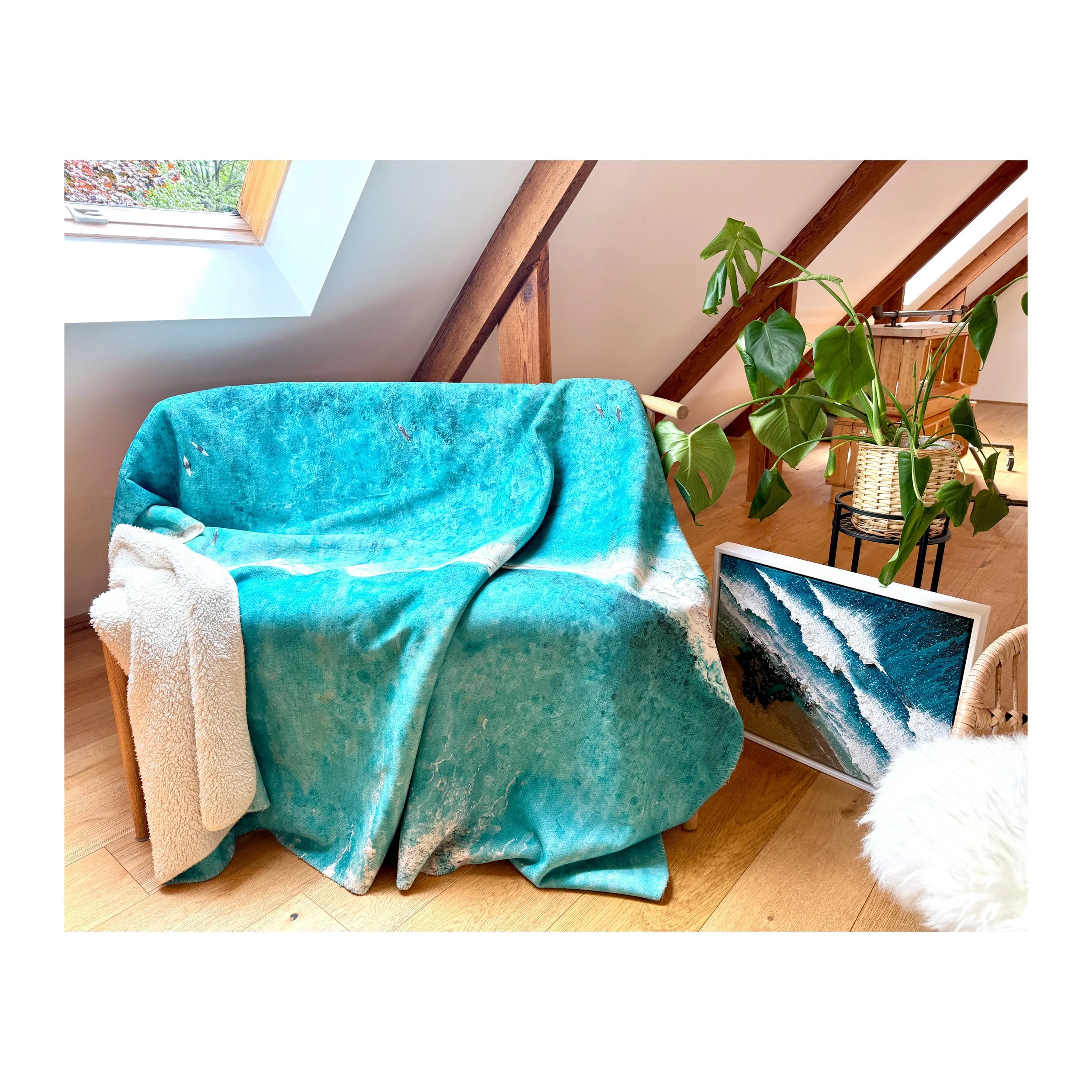 'Paddle Out - Watergate Bay' Blanket — Limited Artist’s Edition