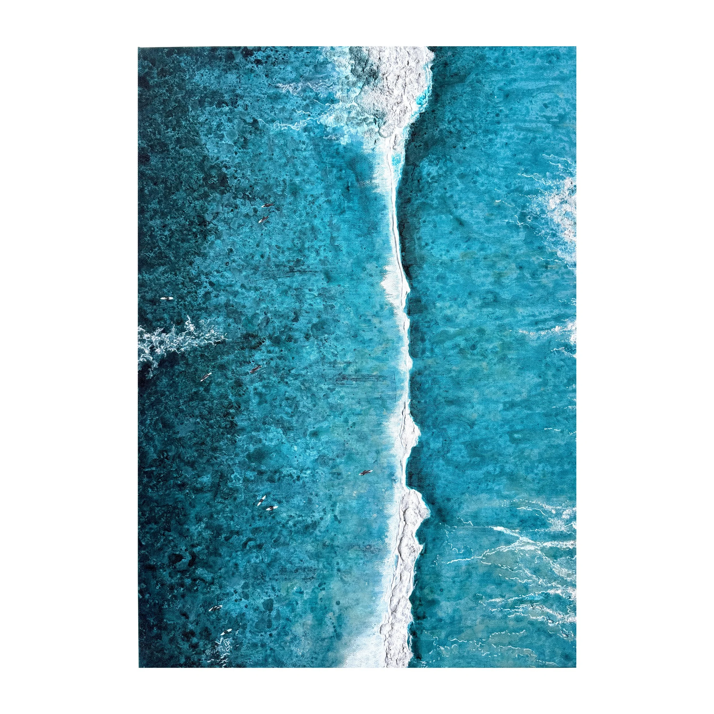 Paddle Out at Watergate Bay – Limited Edition Canvas Print