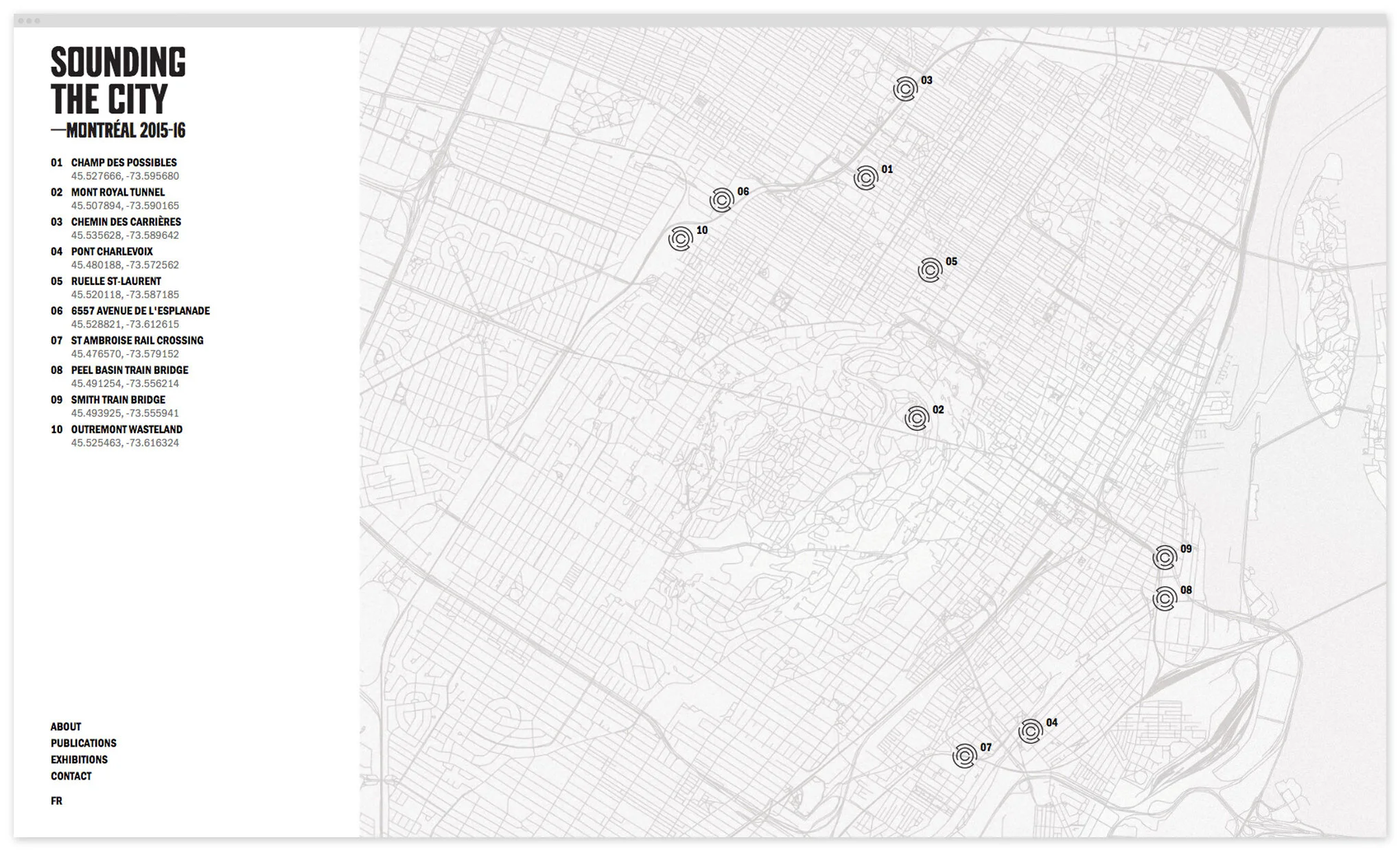 Sounding the City Website