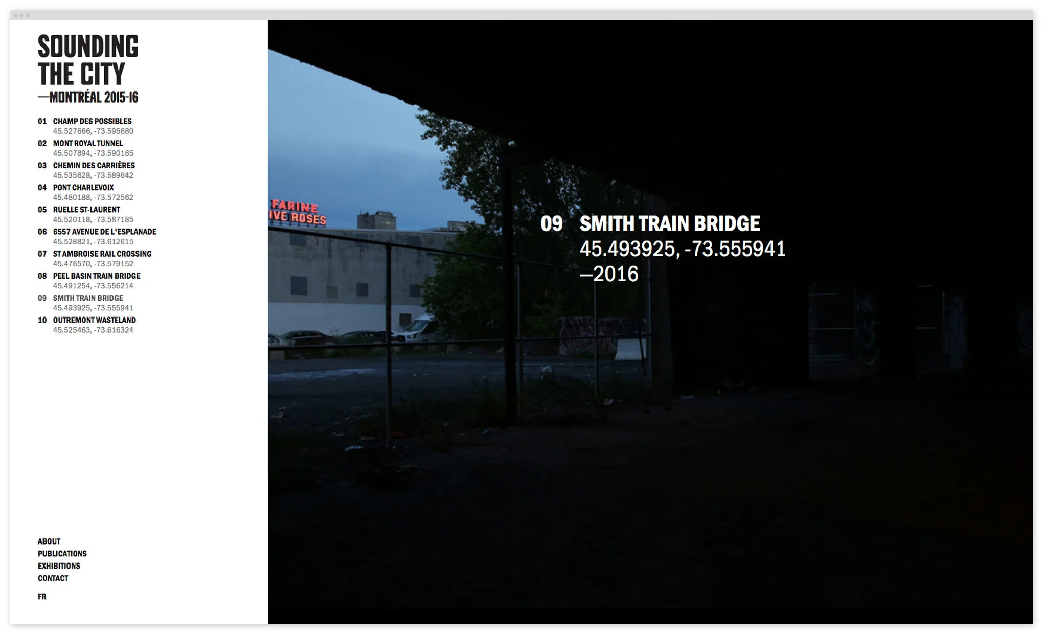 Sounding the City Website