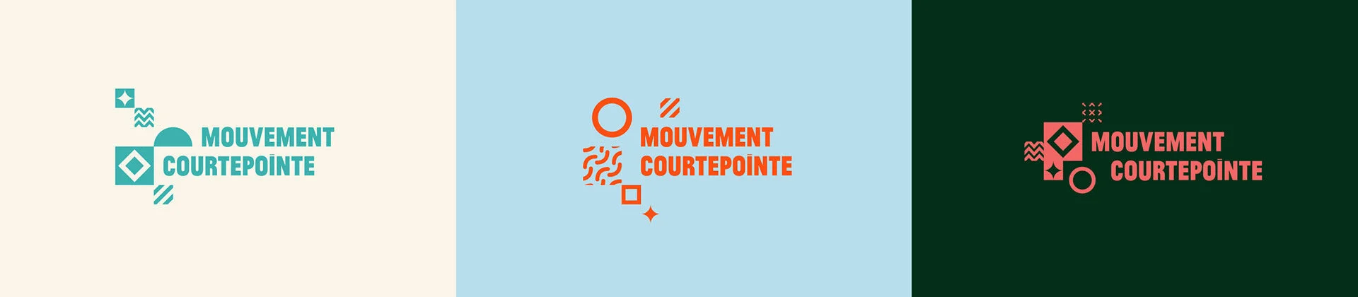 Mouvement Courtepointe Logos