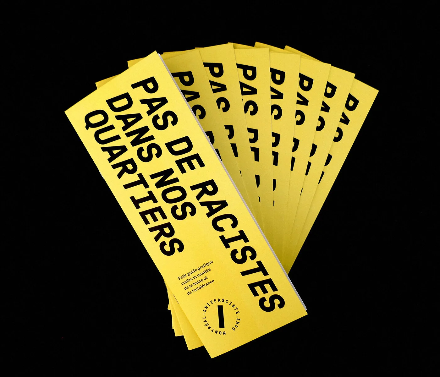 Pas de racistes dans nos quartiers pamphlet