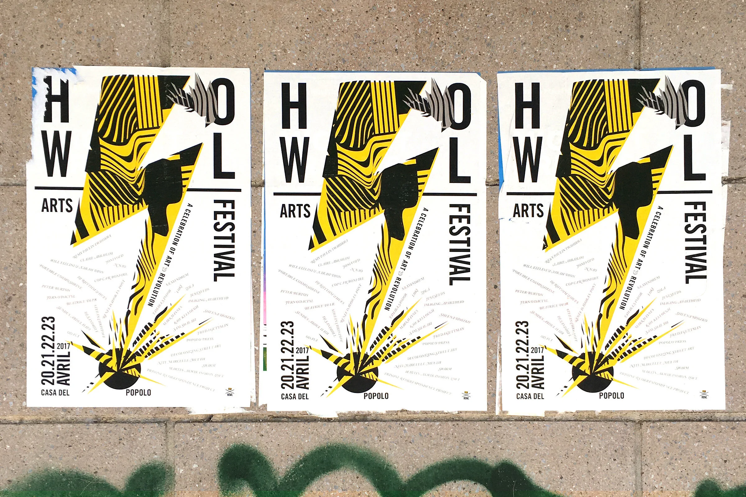 Howl Arts Festival 2017 Posters