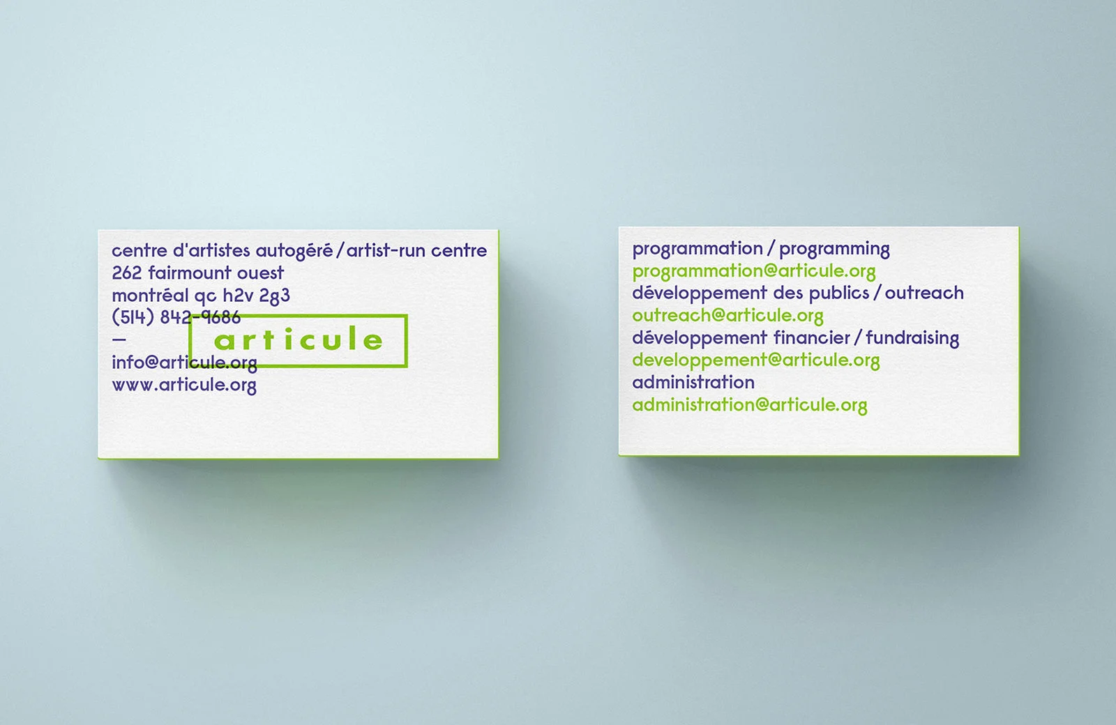 Articule Business Cards