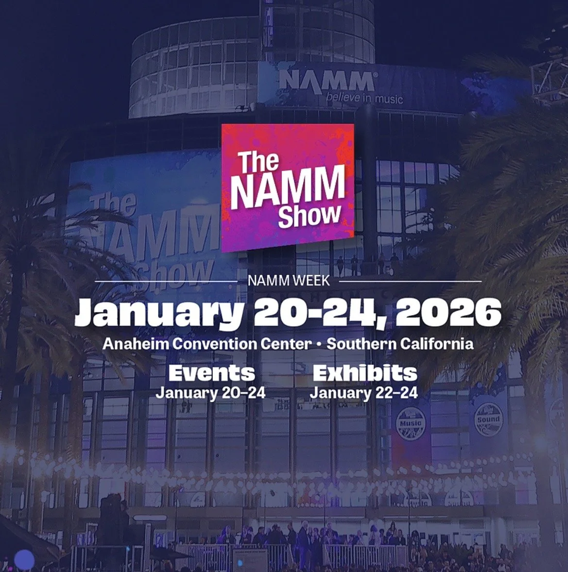 1/24- Anaheim, CA / NAMM w/Jess Bush