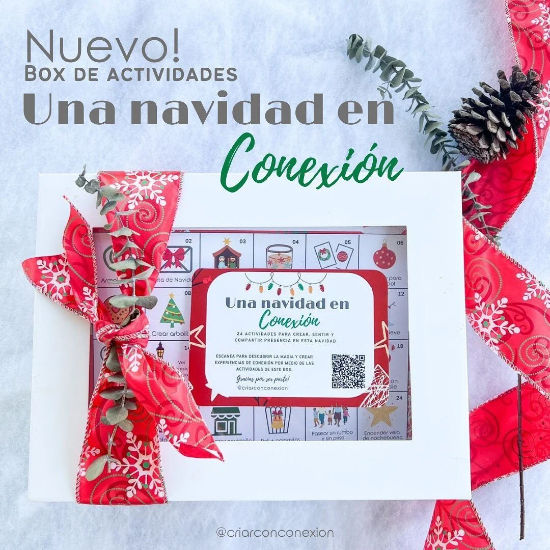 Conexi&oacute;n edici&oacute;n Navidad! 

Si te gusta hacer el calendario de adviento y adem&aacute;s quieres crear memorias familiares este box es para ti! 🤩

Contiene 24 actividades para crear, sentir y compartir presencia esta Navidad 🎄 

Incluy