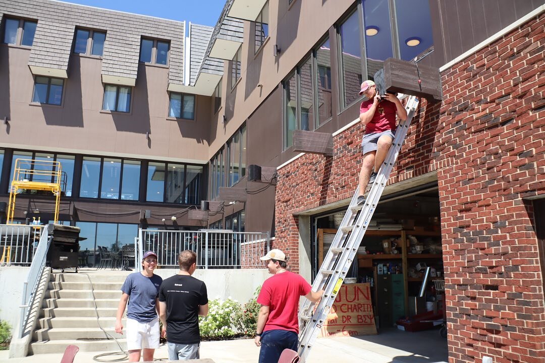 Our brothers have been busy at work preparing the house for opening week! See you soon PC22 😎⚒️