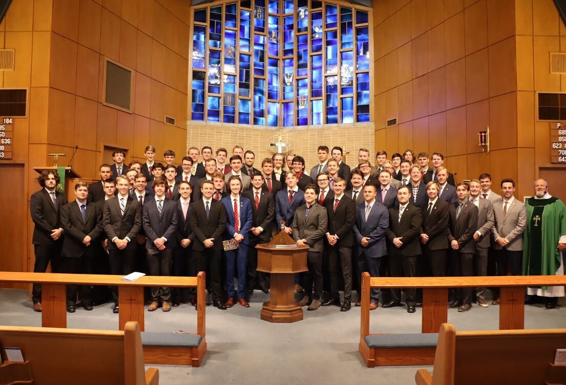 First Beta Sig Sunday of the semester, thanks as always to our wonderful Immanuel Lutheran Church for hosting us for service and lunch today! ⛪️🙏🏻 

Also it was a pleasure running into @sigmanu_mst and @mstlutheranstudents, see you all next month😎