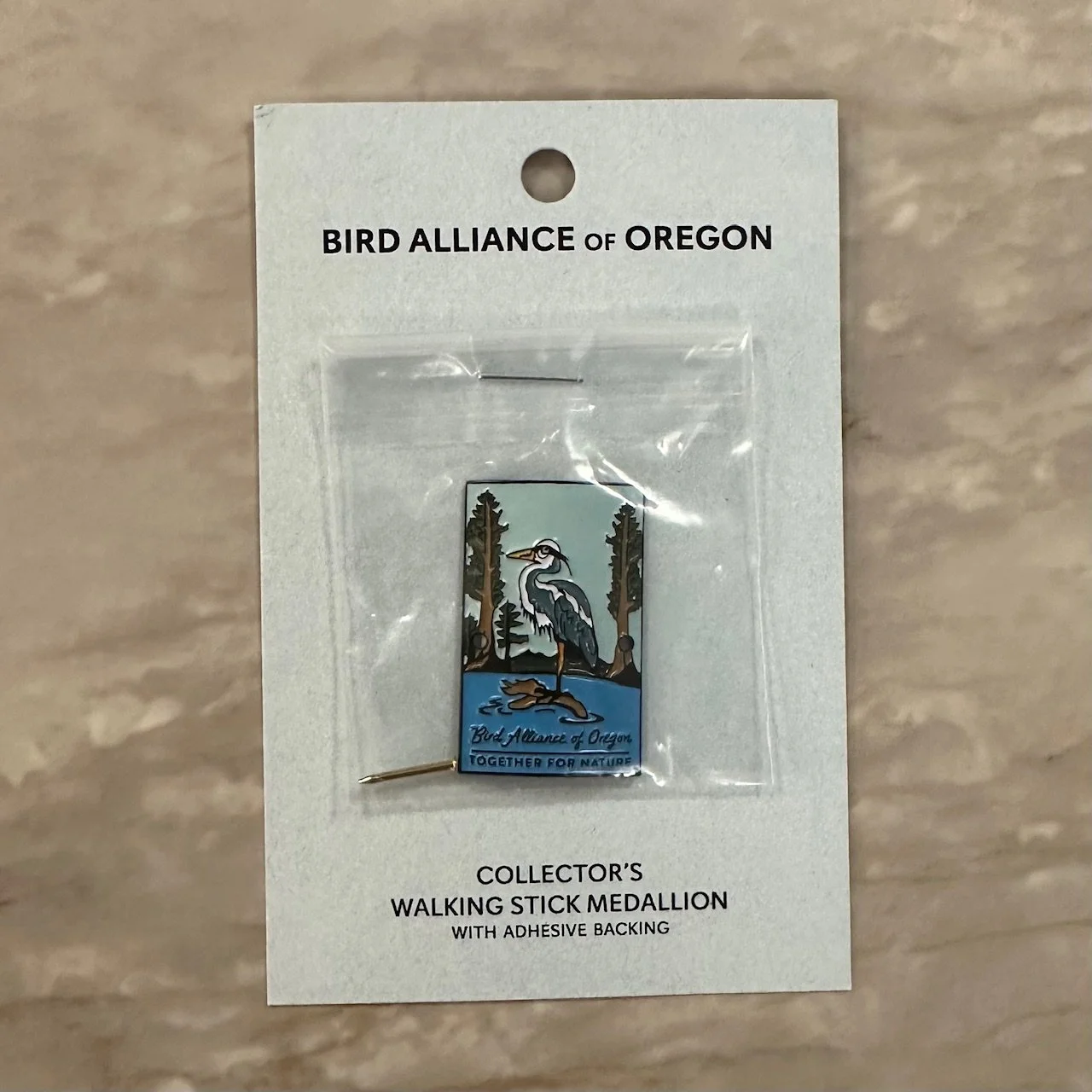 New! Bird Alliance of Oregon Walking Stick Medallion