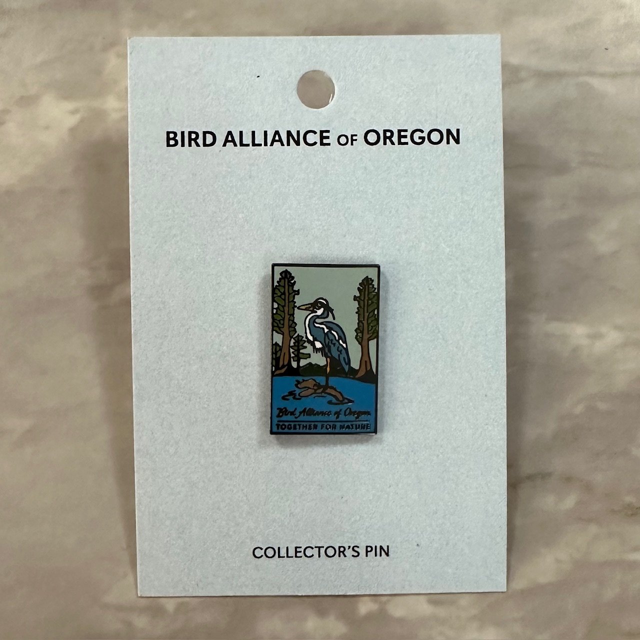New! Bird Alliance of Oregon Heron PIN