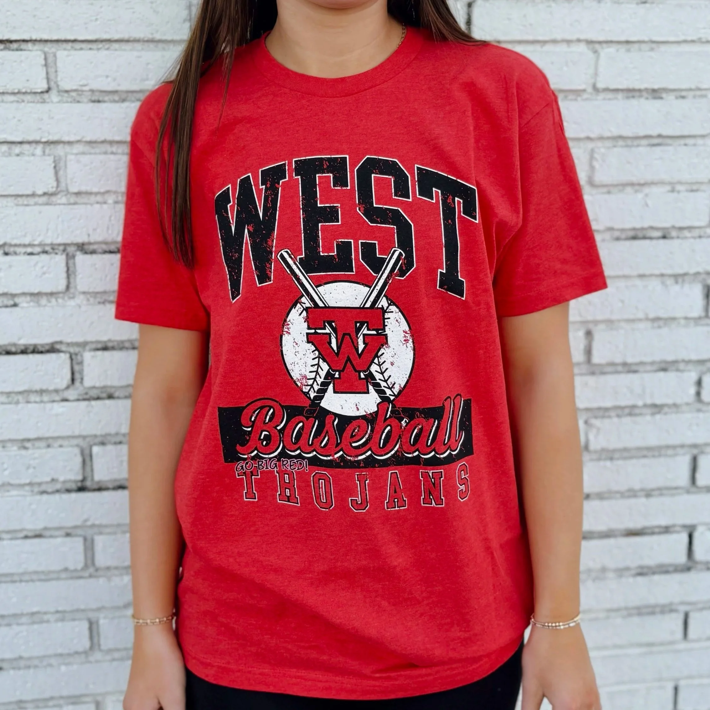 WEST TROJAN BASEBALL T-SHIRT