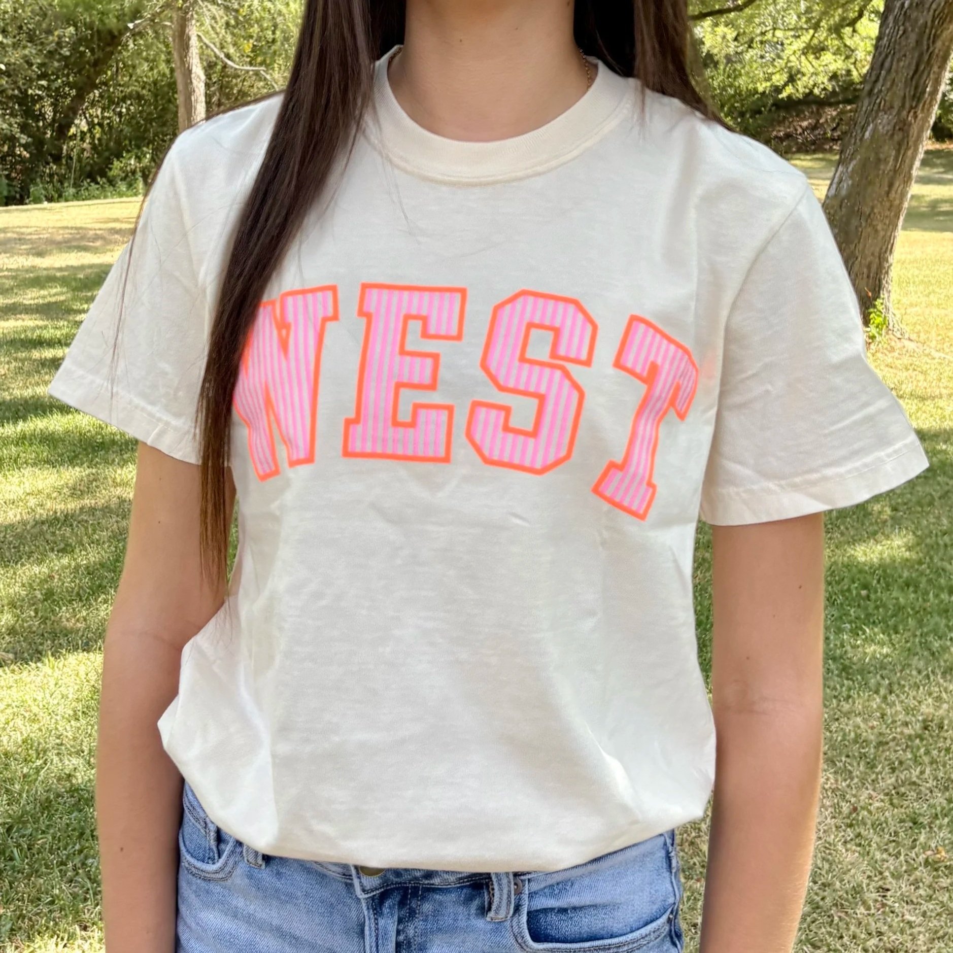 WEST Striped Arch Tee