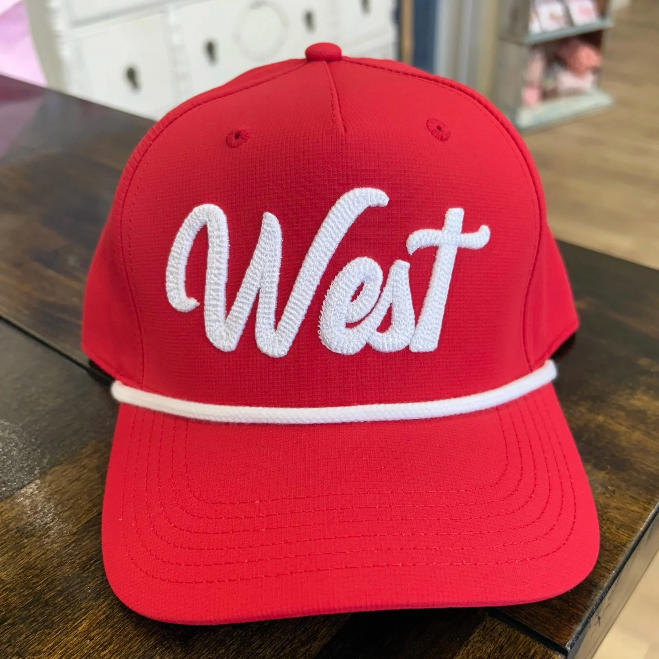 WEST 3D ROPE CAP - RED