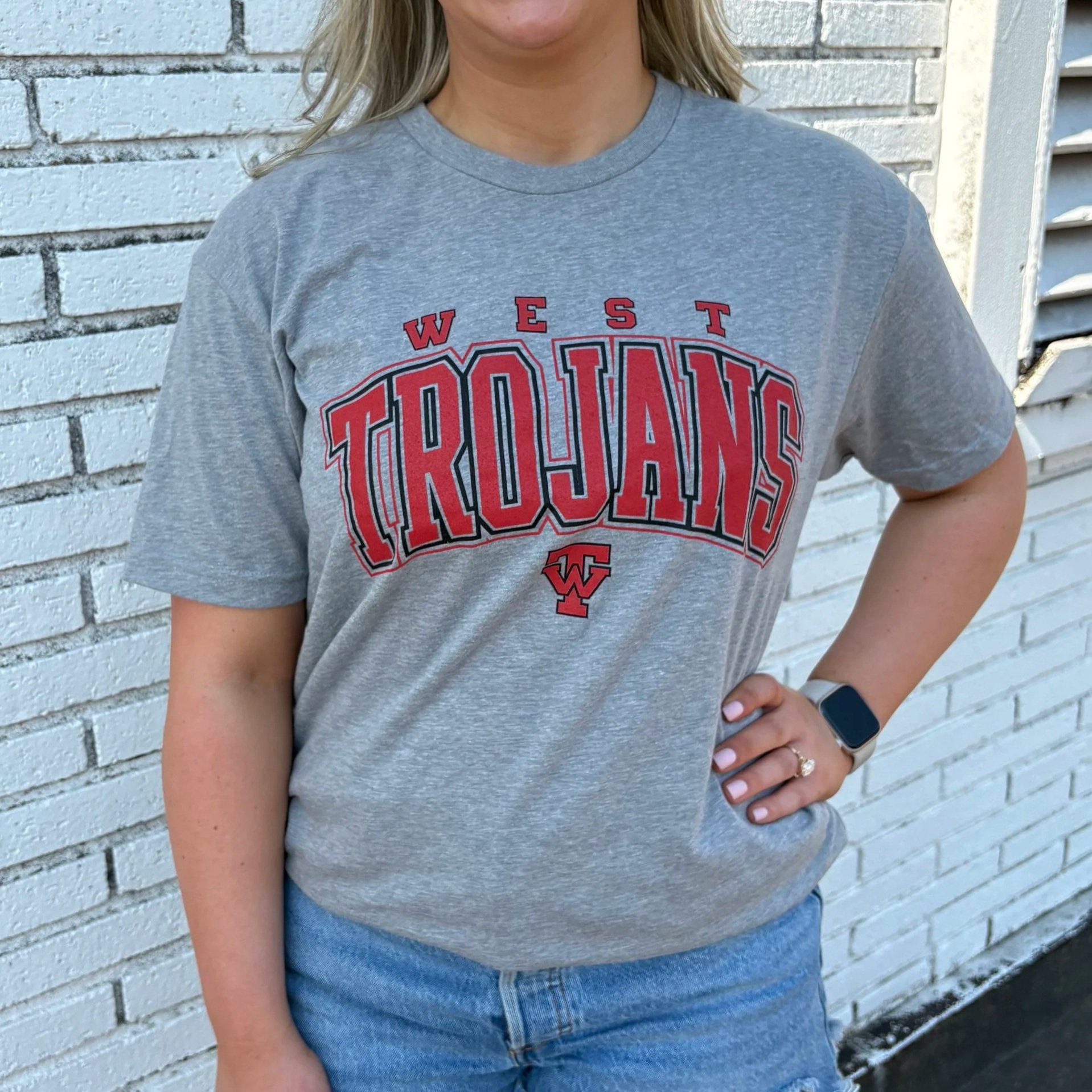 WEST TROJANS ARCHED T-SHIRT