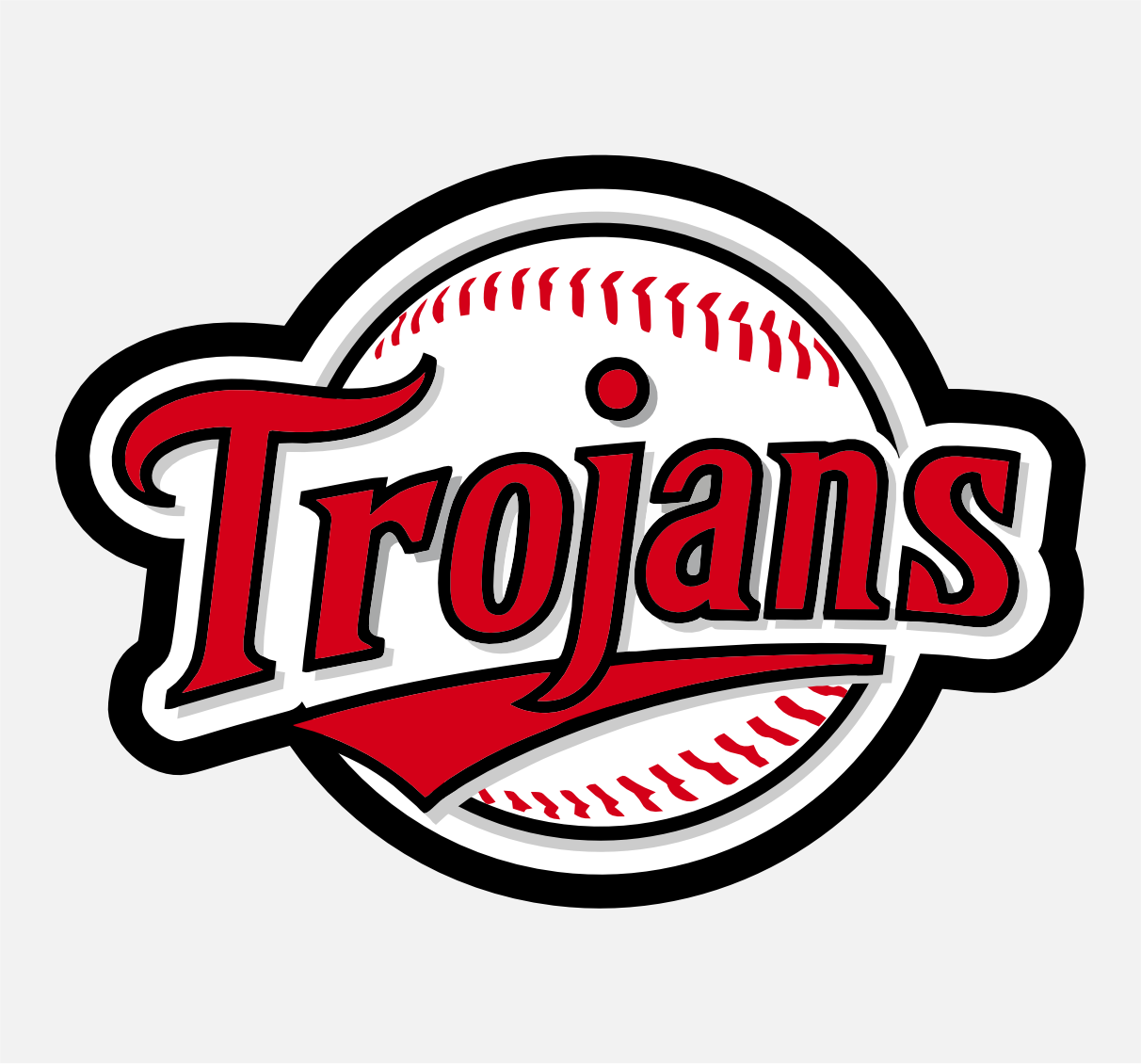 TROJANS BASEBALL DECAL