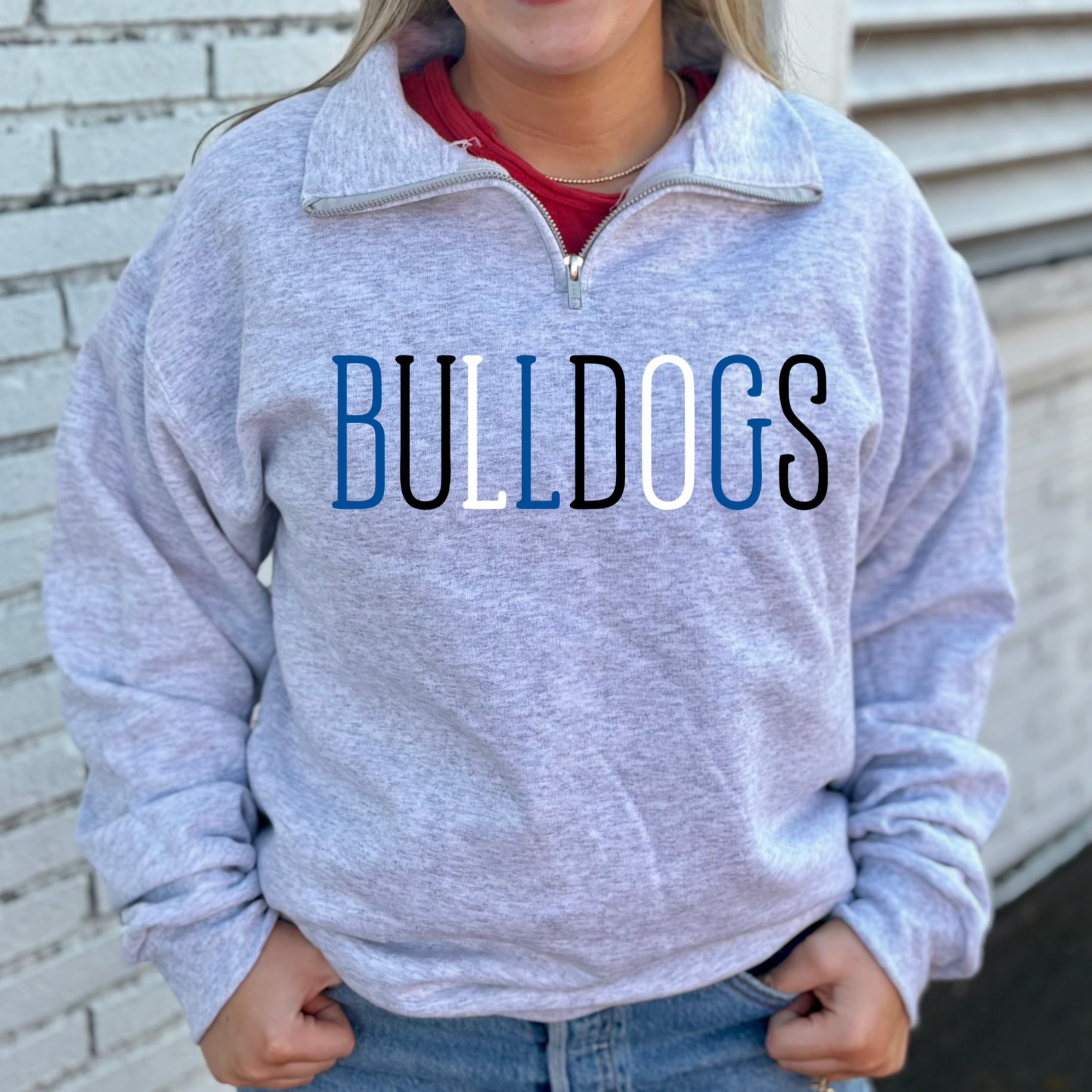 BULLDOGS MULTI COLOR QUARTER ZIP