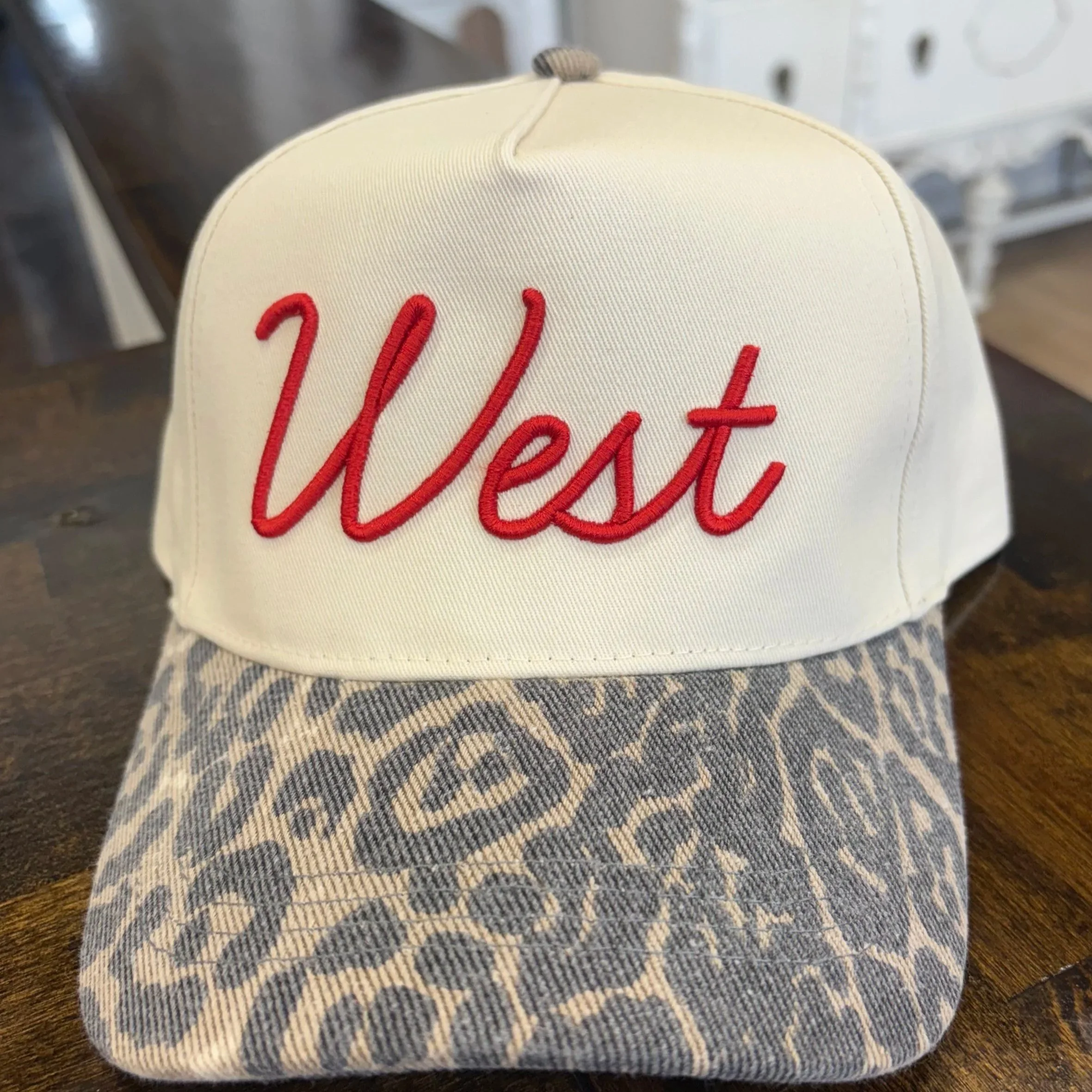 DAINTY SCRIPT 3D WEST CHEETAH CAP
