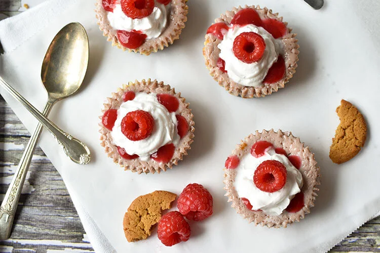 Mini Raspberry Cheesecakes