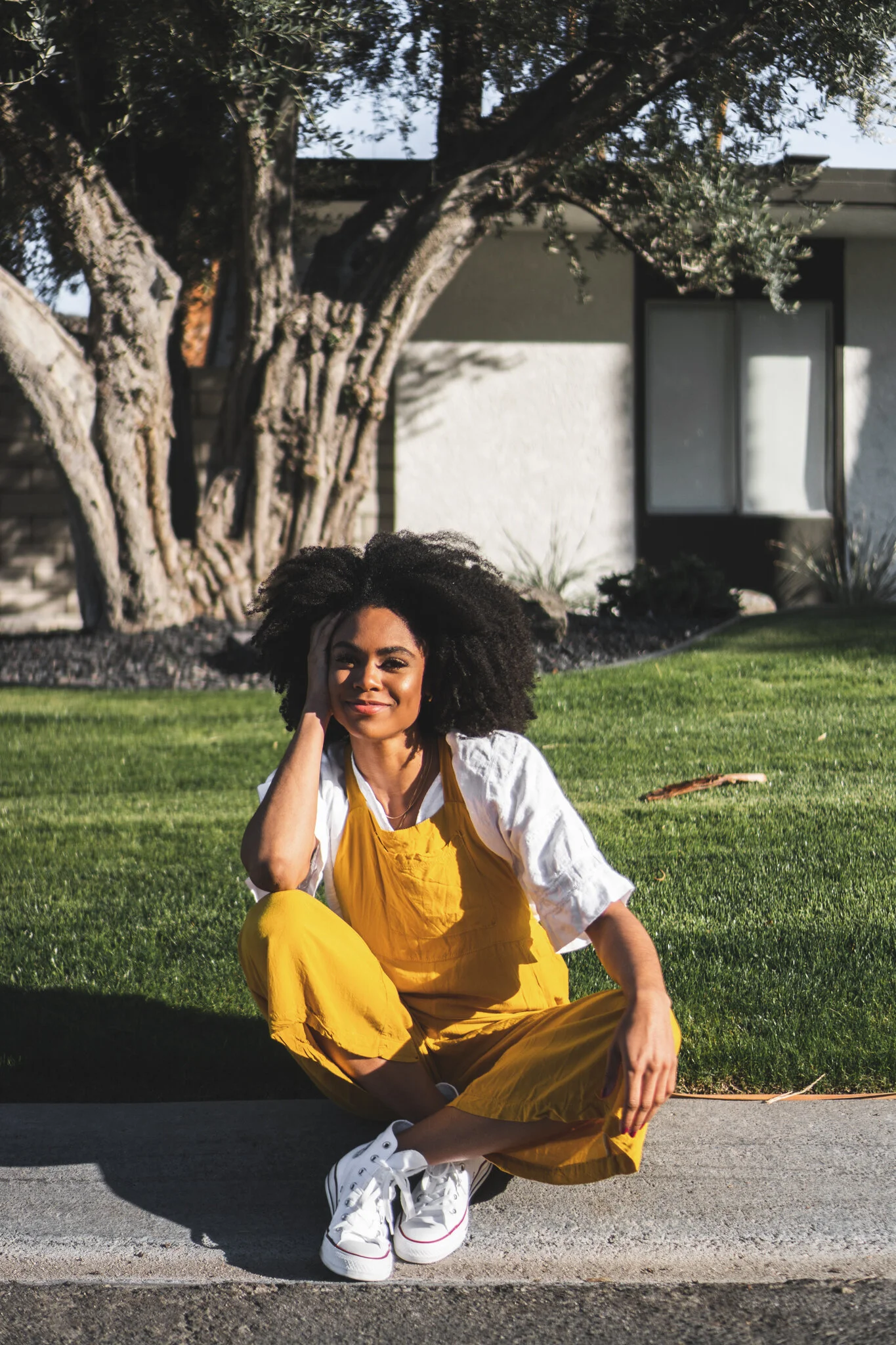 BTS photoshoot with monika