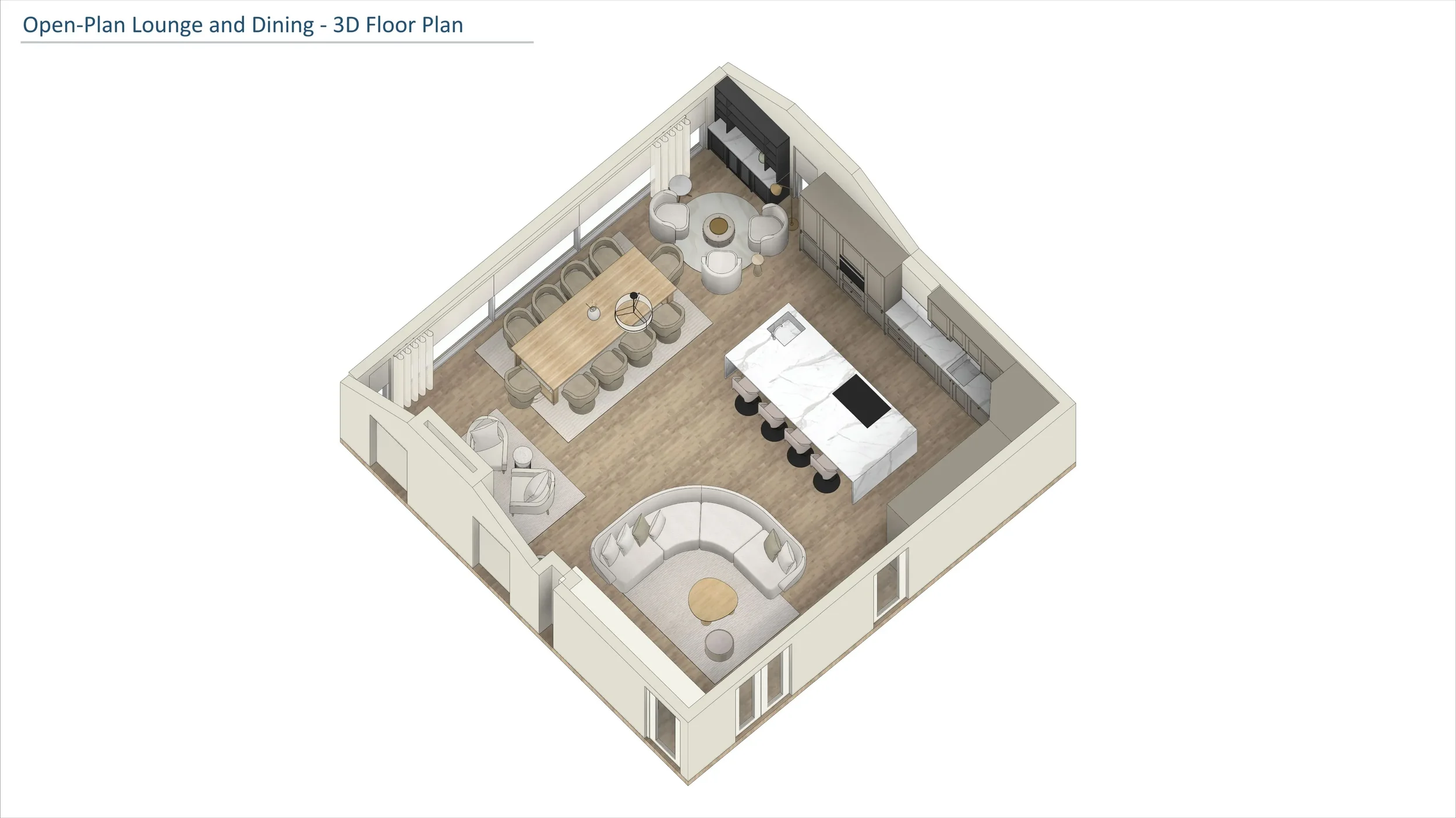Warm Neutral Open-Plan Living