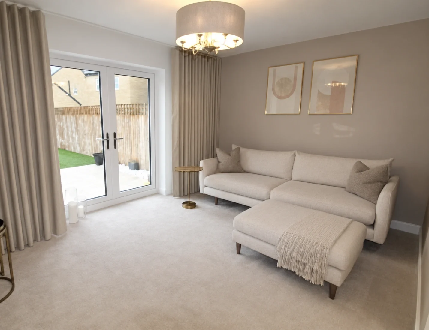 Living room before online interior design transformation