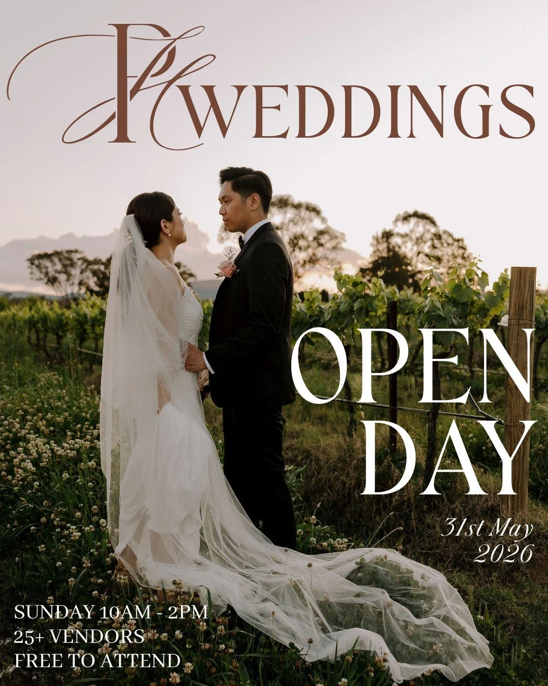 Join us on Sunday the 31st May from 10am - 2pm as we take part in the annual Peterson House Open Day! Featuring over 25 industry professionals (us included) you will be guided with expertise on how to plan your perfect day in the heart of the Hunter 