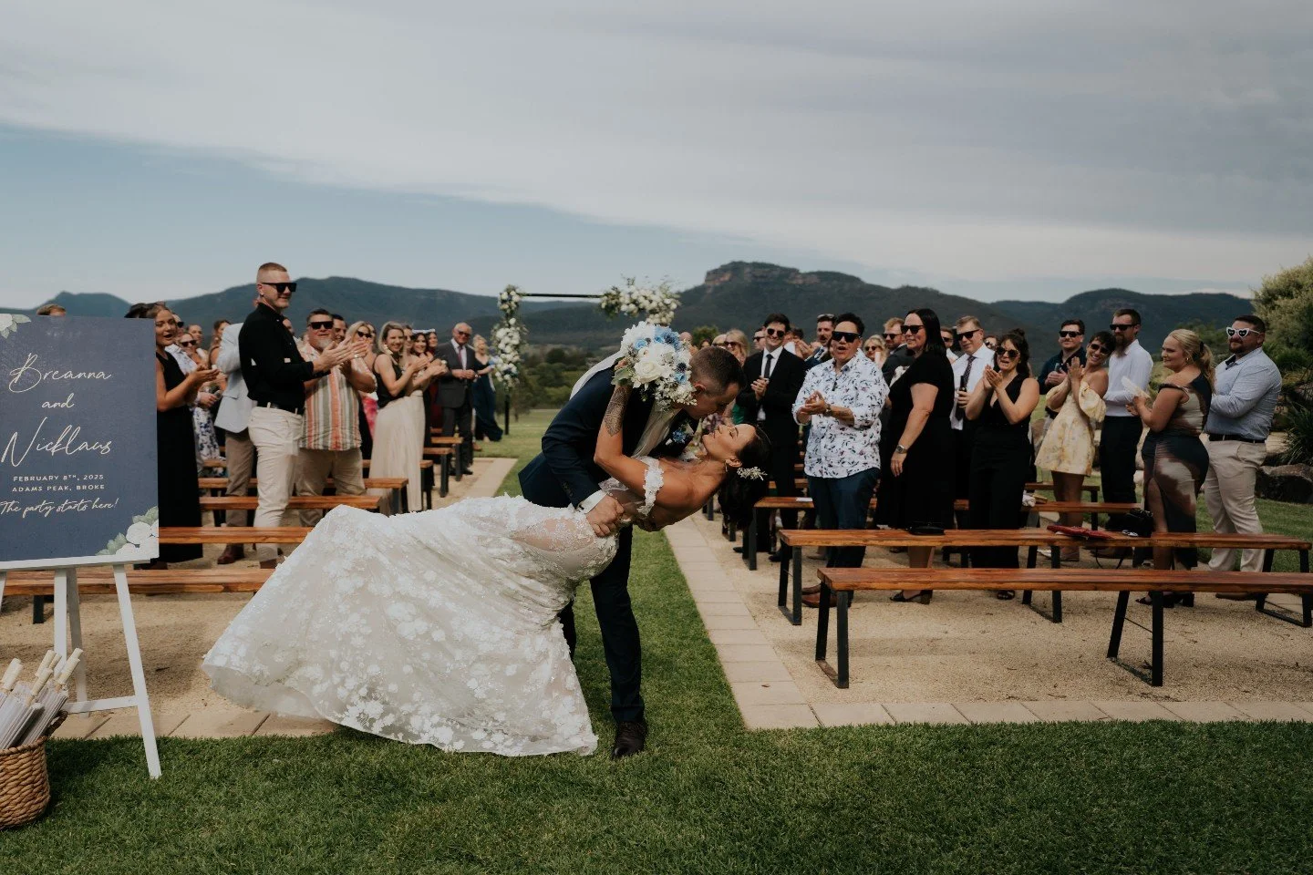 From that dip kiss that had their guests going wild, to champagne under the stars, Breanna &amp; Nik's day at the stunning Adams Peak looked like pure magic from start to finish ✨

So honoured to have been part of this one 🤍🥂

📸 @jackgilchristphot