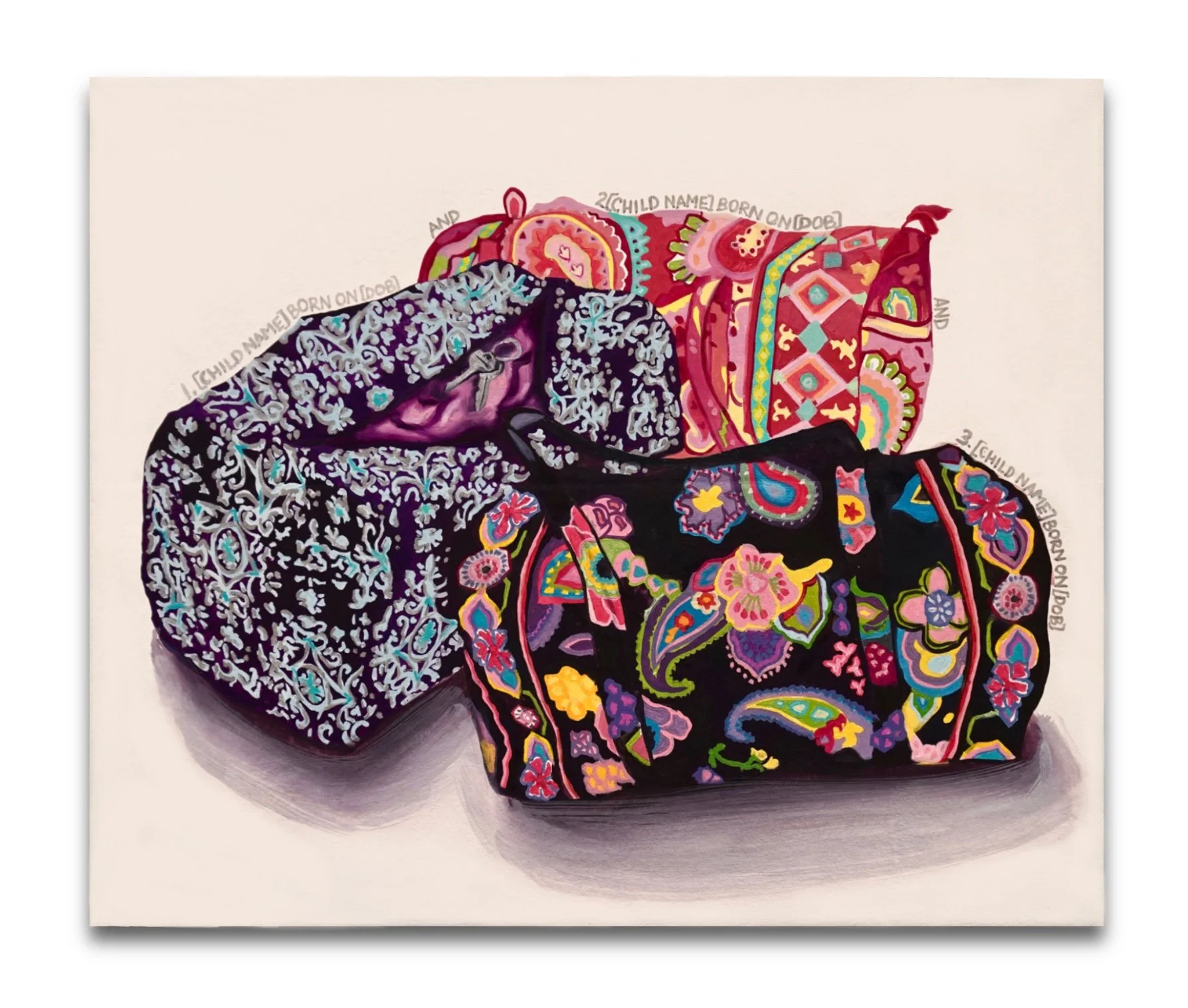 "Switch Bags"
30" x 37", Oil on Canvas, 2023