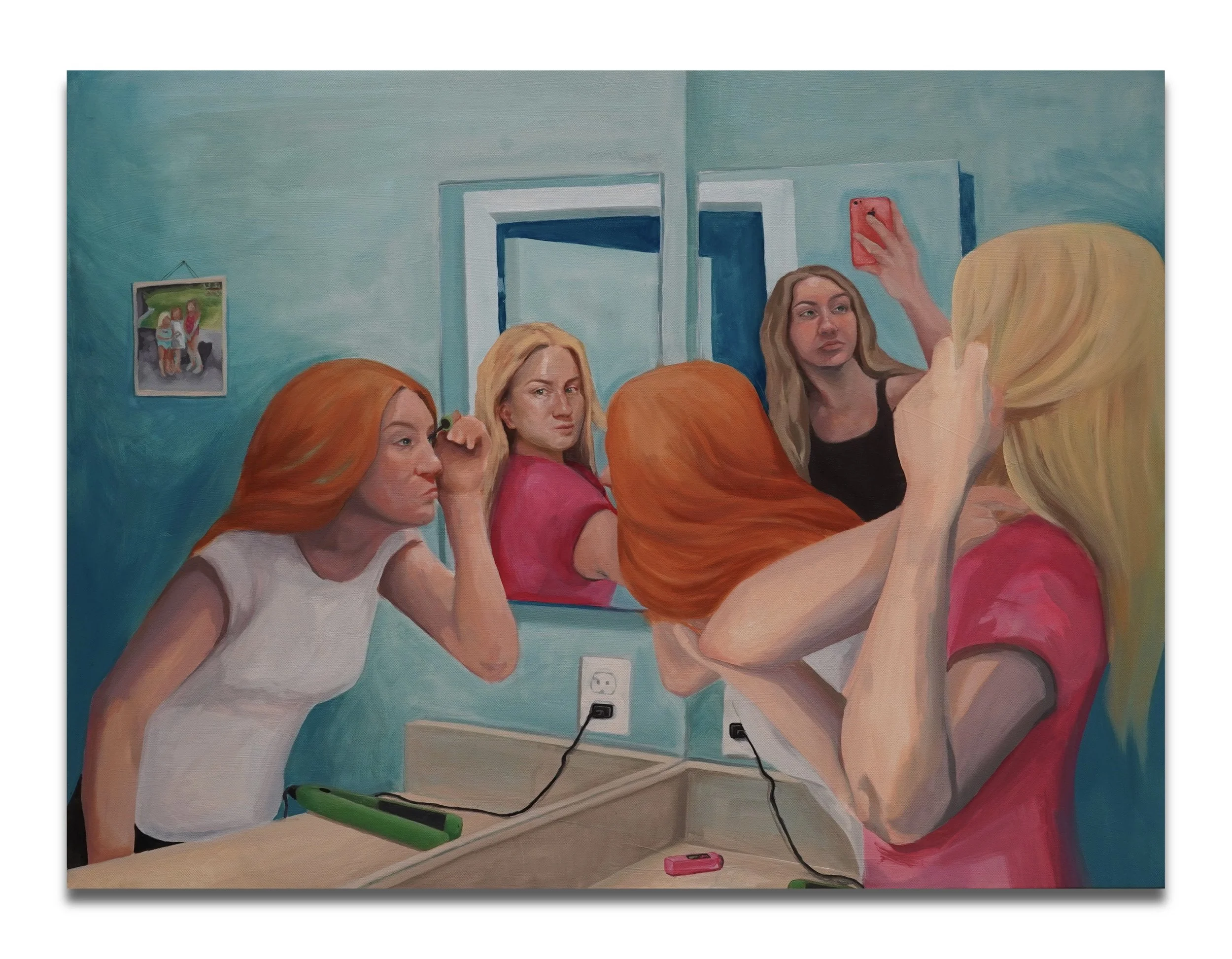 "The Bathroom That Belonged To Us"
30" x 40", Oil on Canvas, 2024